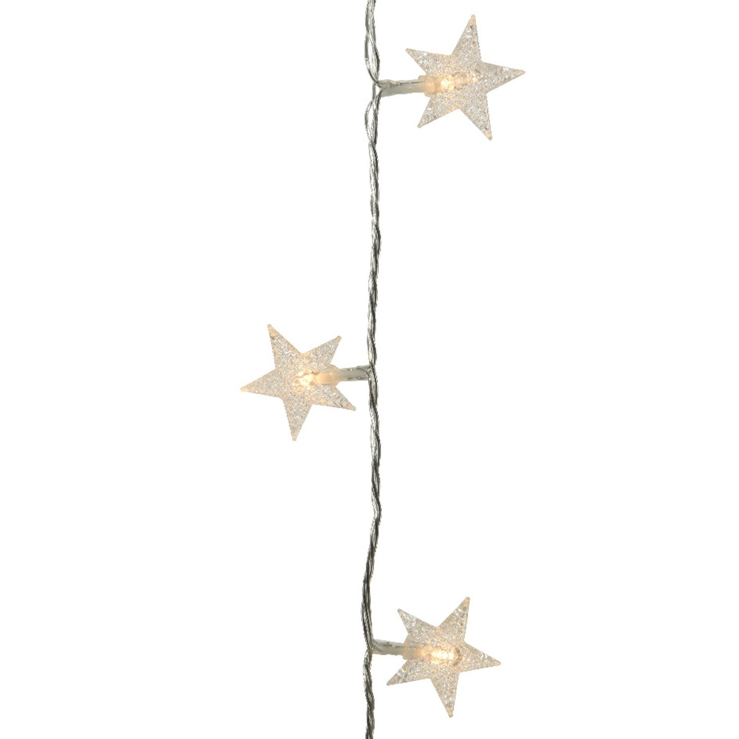 MARELIDA LED-Lichterkette Sterne 100 LED Trafo Weihnachten Deko 9,9m transp günstig online kaufen