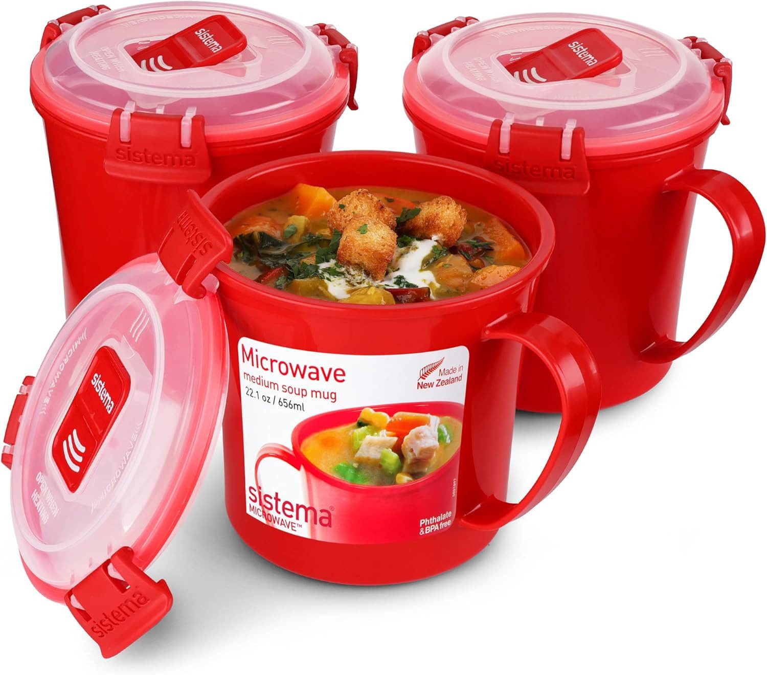 sistema Aufbewahrungsbox Sistema Microwave Suppentasse, 656 ml, BPA-frei, r günstig online kaufen