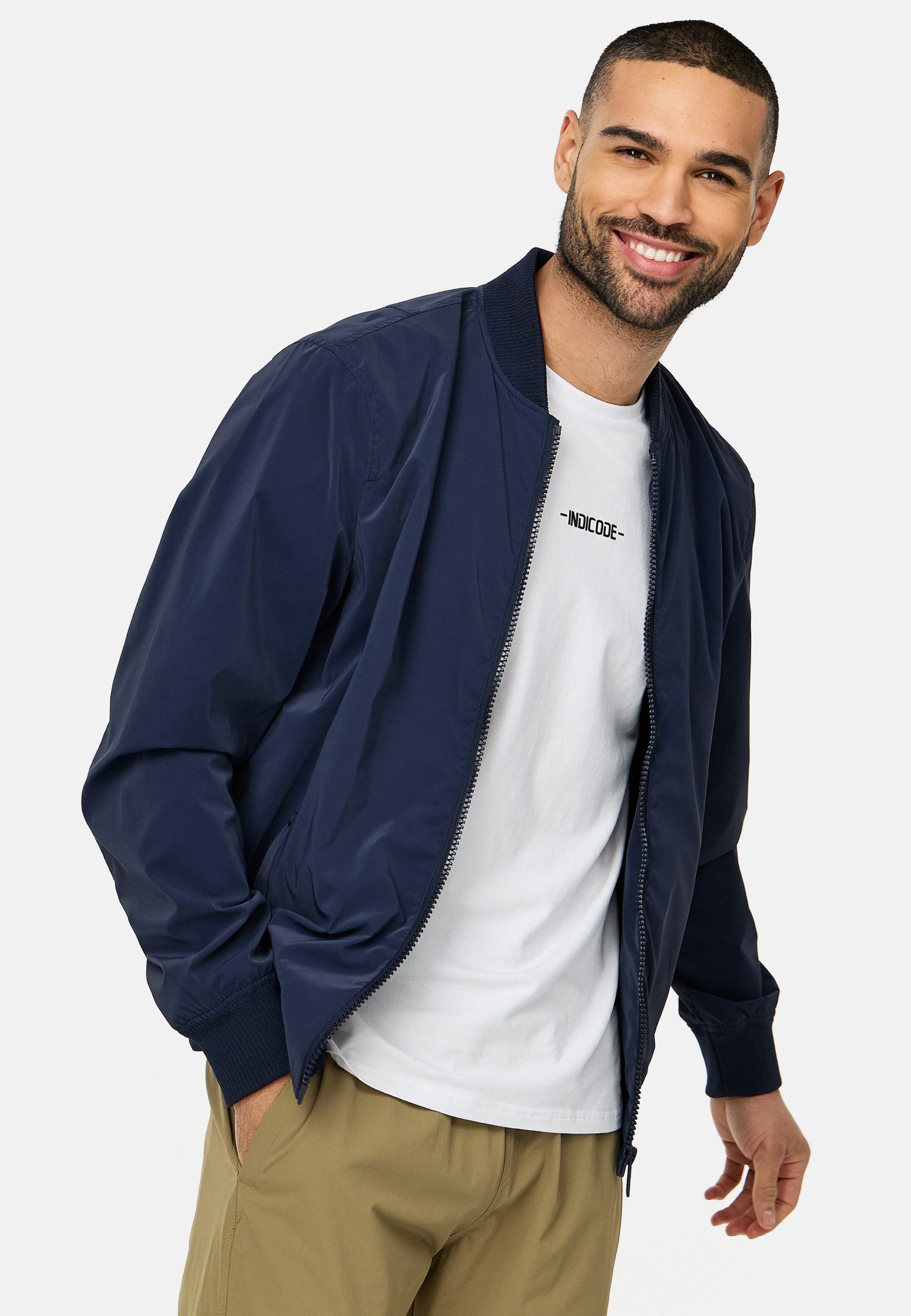 Indicode Sommerjacke INIgnam mit klassischer Bomberjacken-Silhouette günstig online kaufen