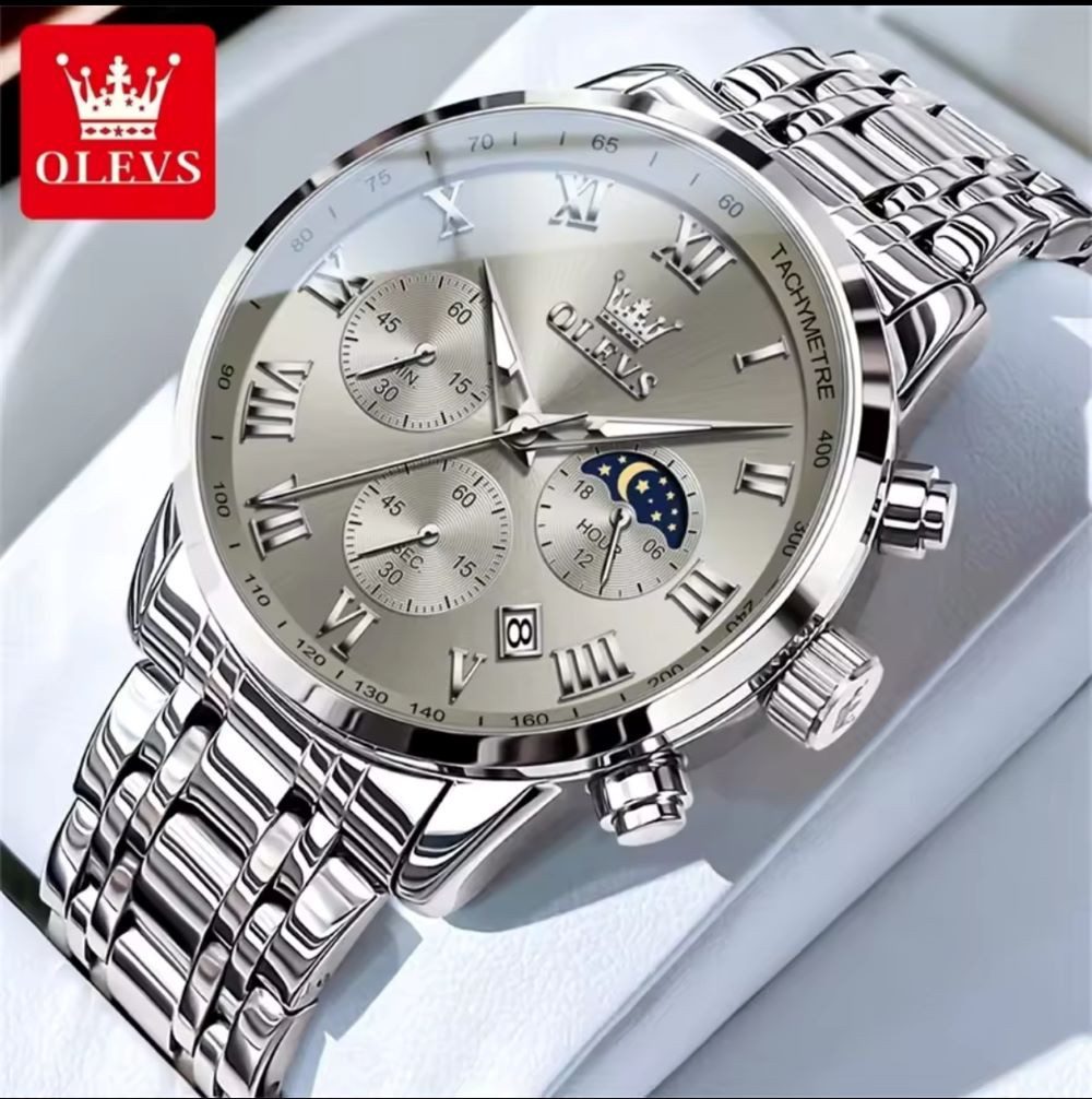 OLEVS Quarzuhr OLEVS Luxus Herrenuhr Chronograph günstig online kaufen
