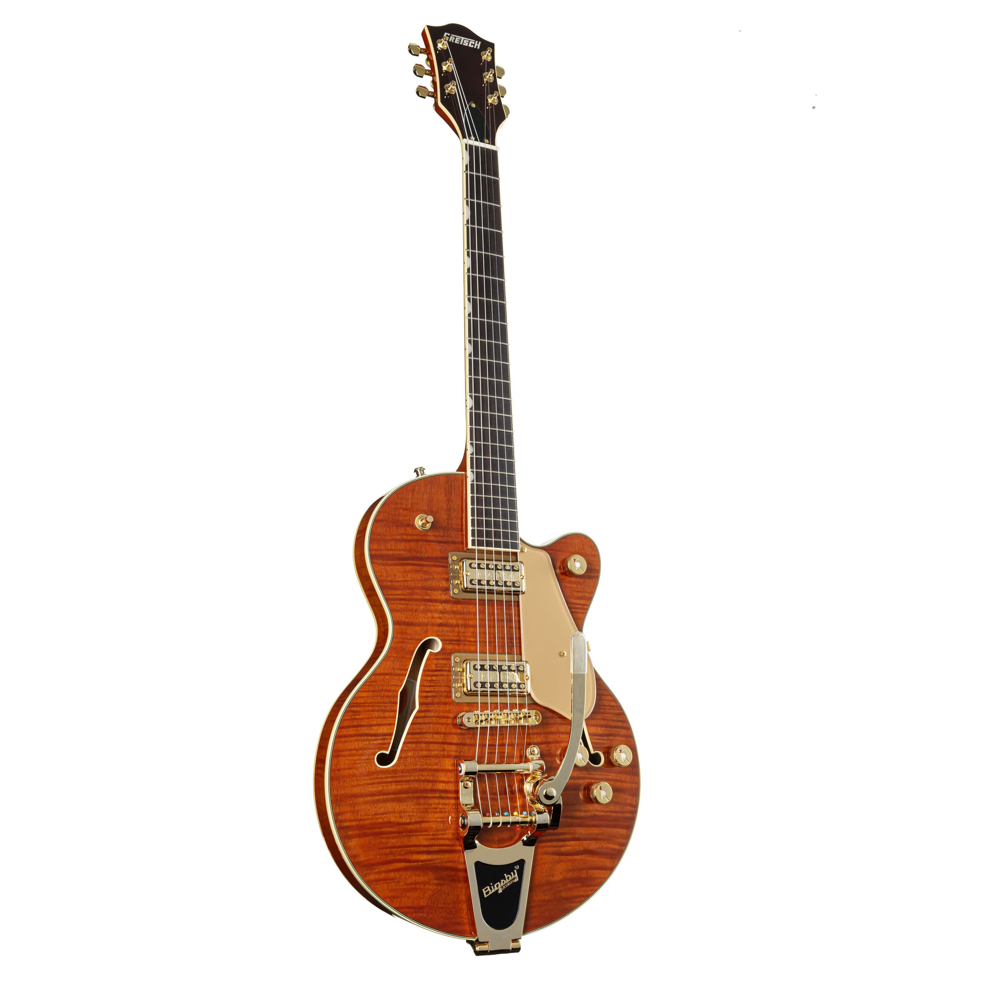 Gretsch Halbakustik-Gitarre, EMTC LTD Broadkaster JR T Roundup Orange - Halbakustik Gitarre