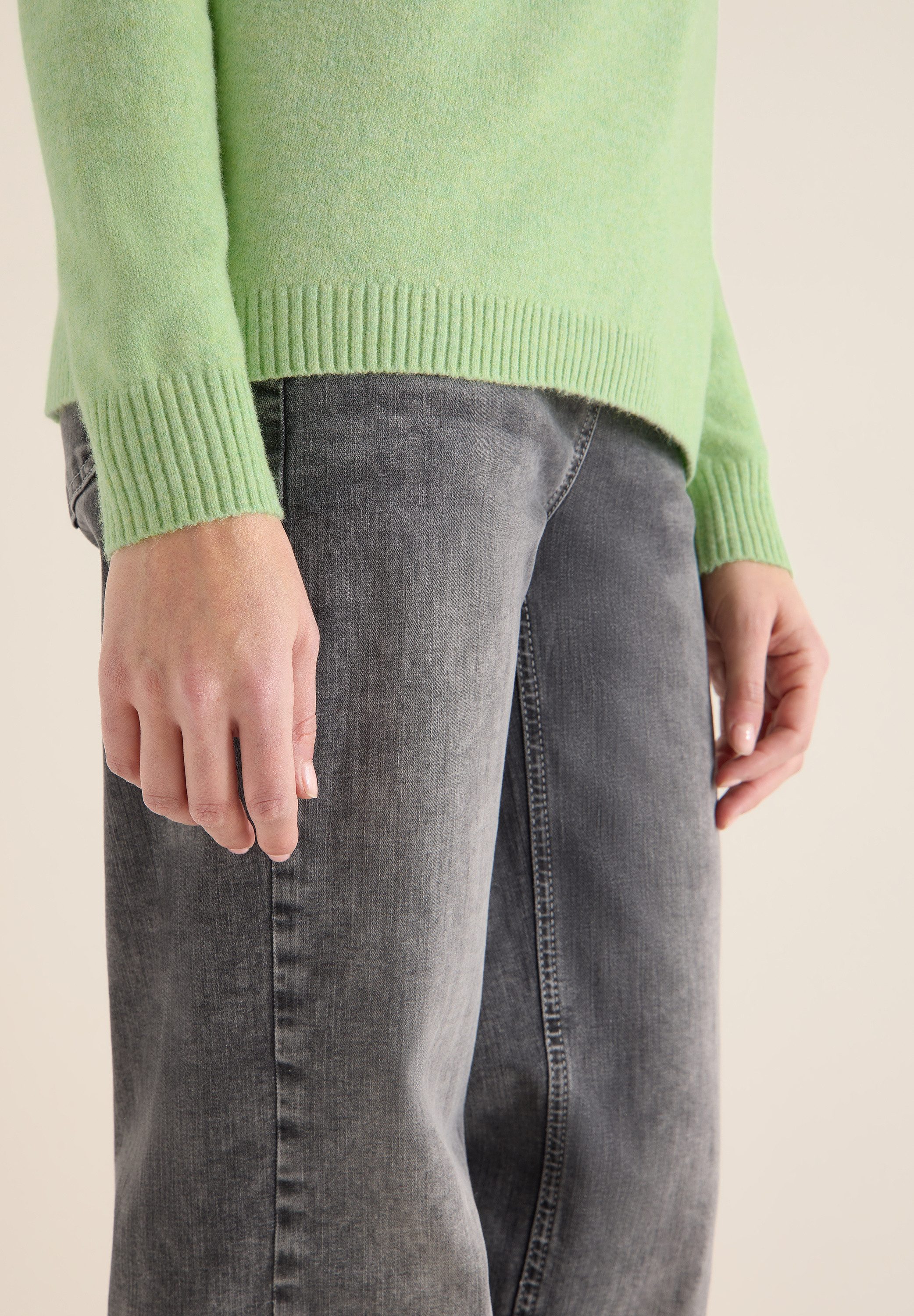 CECIL Strickpullover mit U-Boot-Ausschnitt