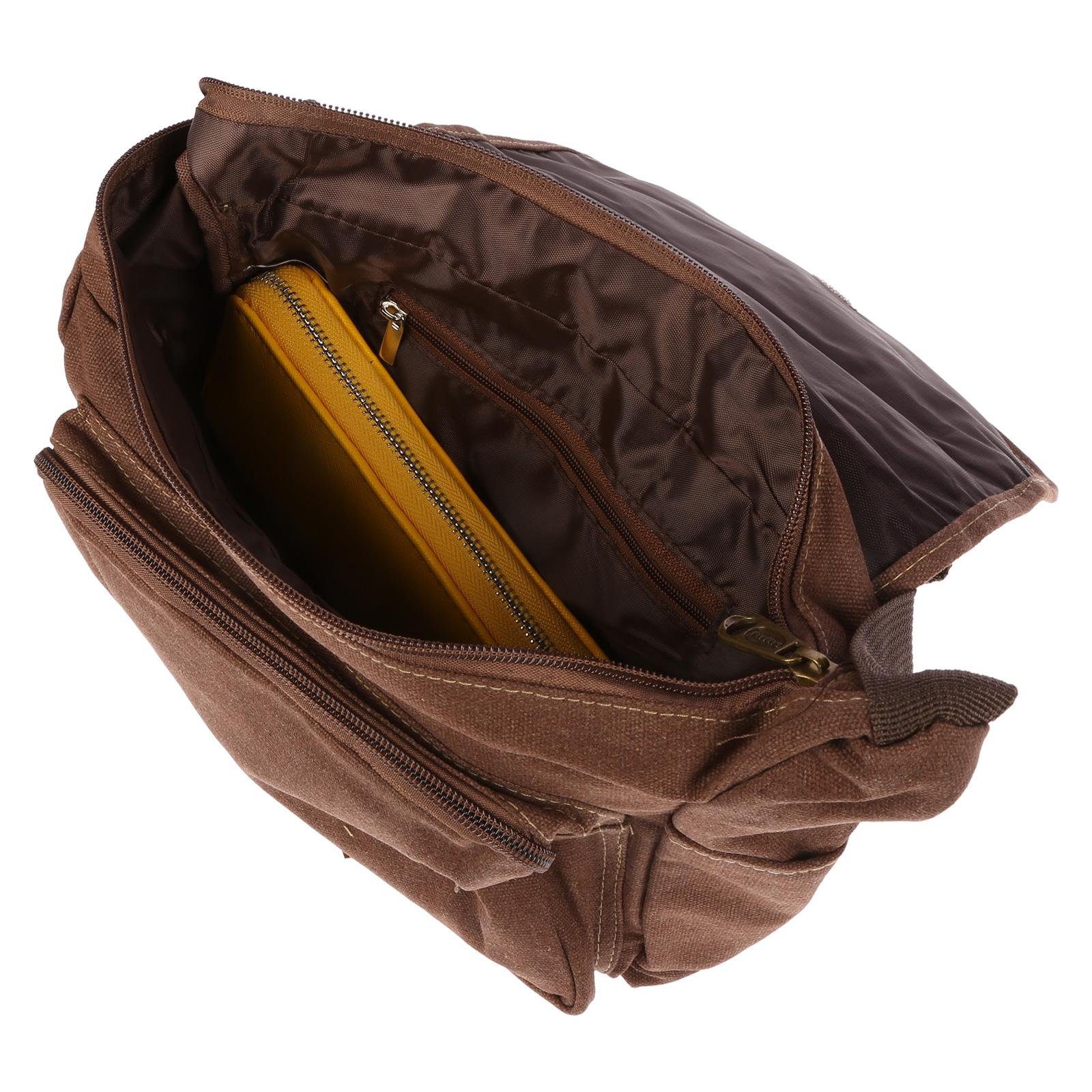 Christian Wippermann Umhängetasche Damen Tasche Schultertasche Umhängetasche aus Canvas, inversch. Farben