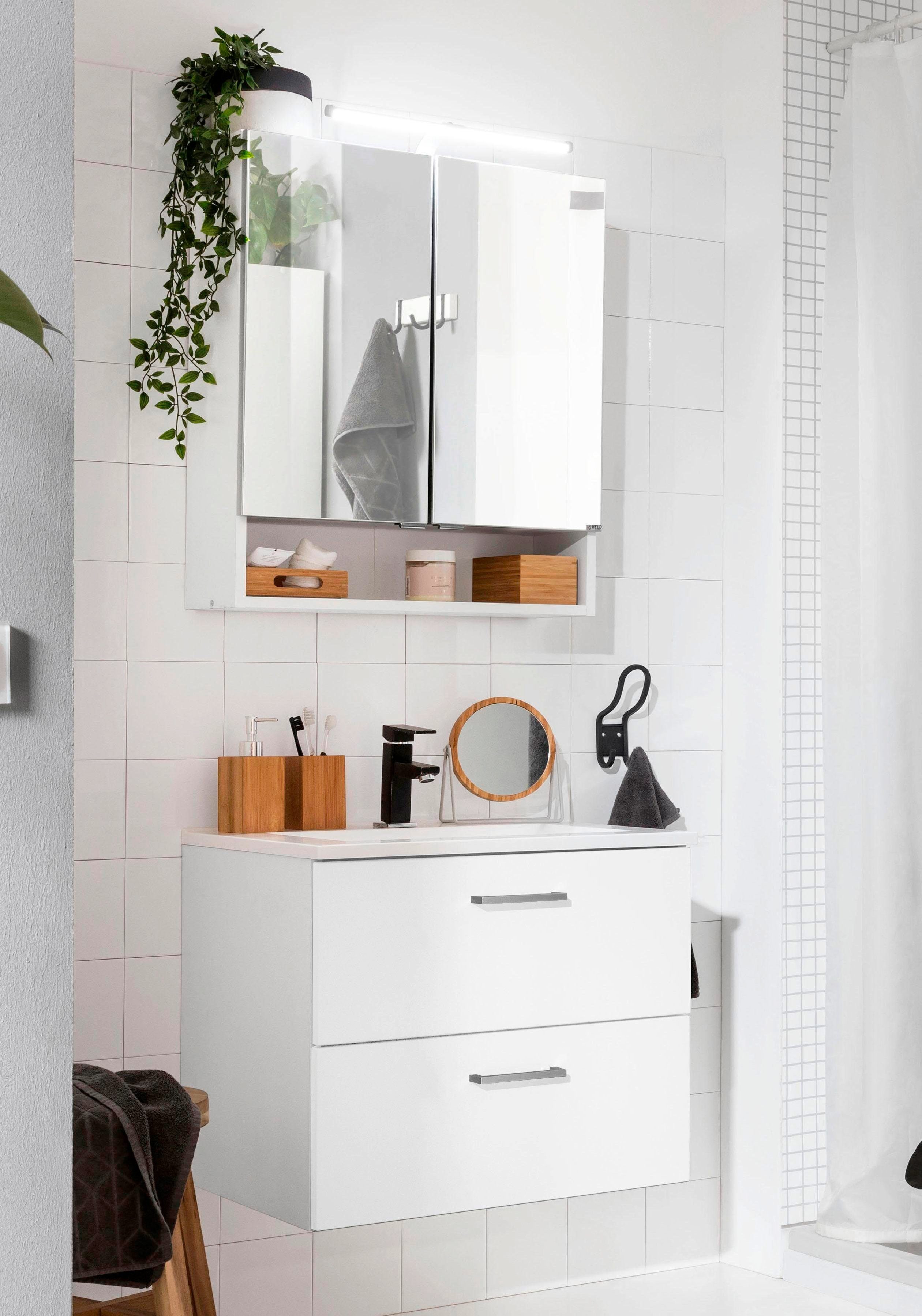 welltime Badmöbel-Set Ribera, (2-St), Spiegelschrank Breite 60 cm, Waschtis günstig online kaufen