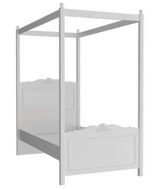 Möbel-Lux Kinderbett Lory Himmelbett mit Aufsatz inkl. Mosquitonetz in zwei Größen (Set), inkl. Betthimmer, Mosquitonetz