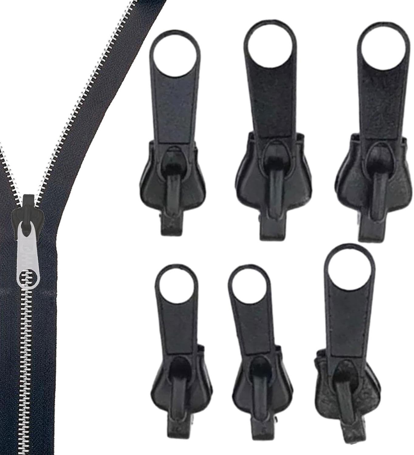FELIXLEO Reißverschluss 6er Pack Reißverschluss Reparatur Set universelle Ersatzzipper