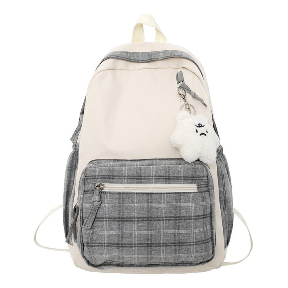 Klein, Schultasche Süß, Blusmart Weich, pendant Rucksack Rucksack Mädchen, Frisch, Für gray