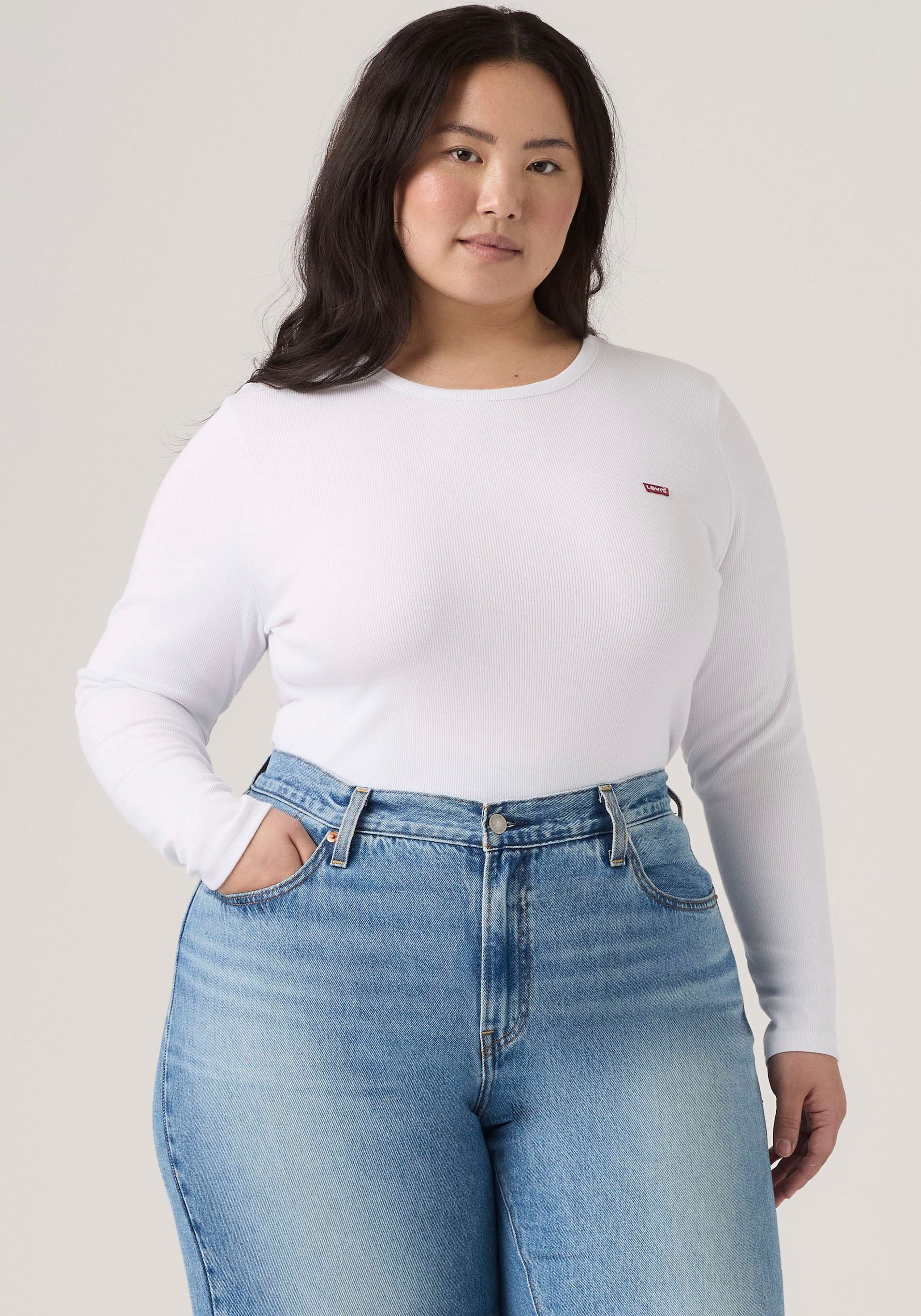 Levi's® Plus Langarmshirt PL HAYES LS in figurbetonter Passform – Bild 2 von 5