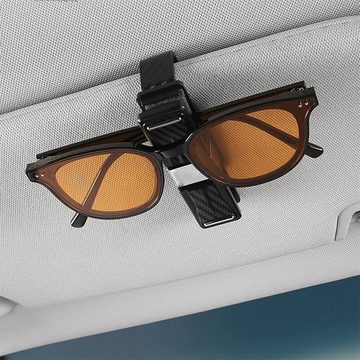 RefinedFlare Brillenetui 2 Stück Auto-Brillenhalter mit Clip, 360-Grad-Drehung