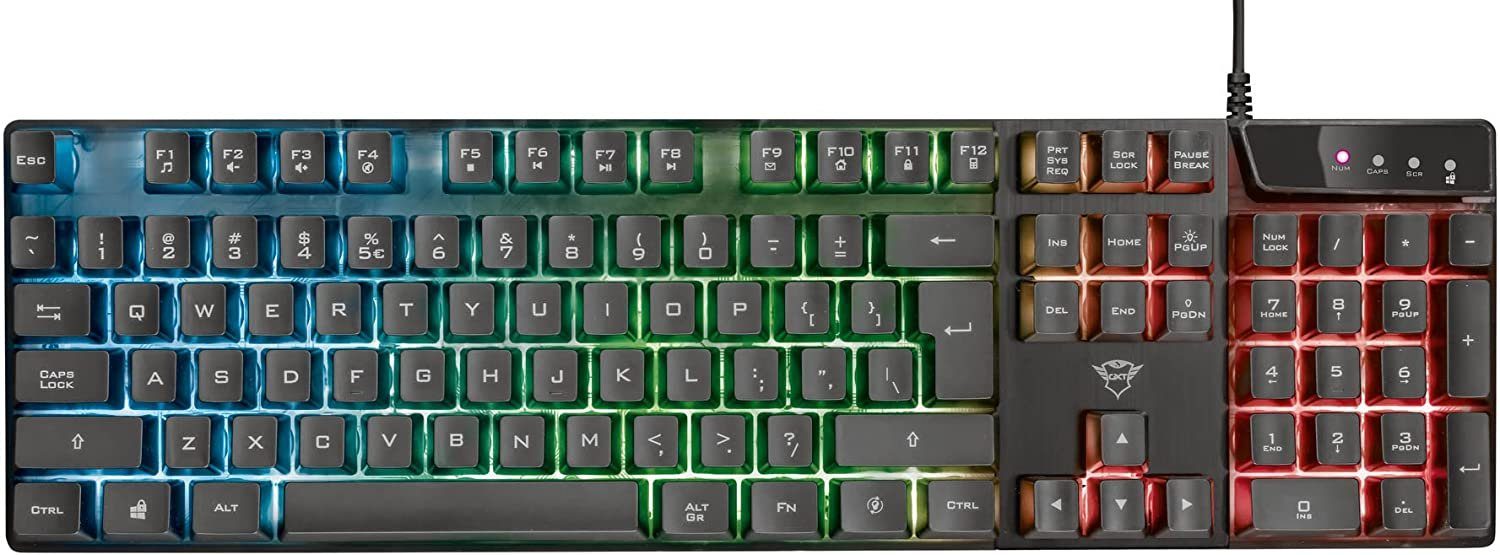 Trust GXT835 AZOR GAMING Gaming-Tastatur KEYBOARD DE