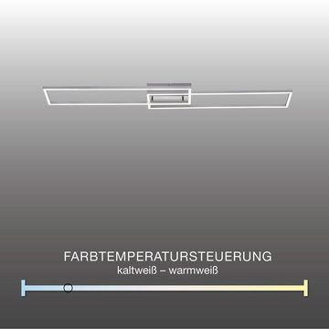 SellTec LED Deckenleuchte LED Deckenleuchte LILIA, CCT-Farbtemperaturregelung, Dimmfunktion, Memoryfunkton, 2xLED-Board/15,00Watt, warmweiß bis kaltweiß, CCT-Farbtemperaturregelung, Fernbedienung dimmbar