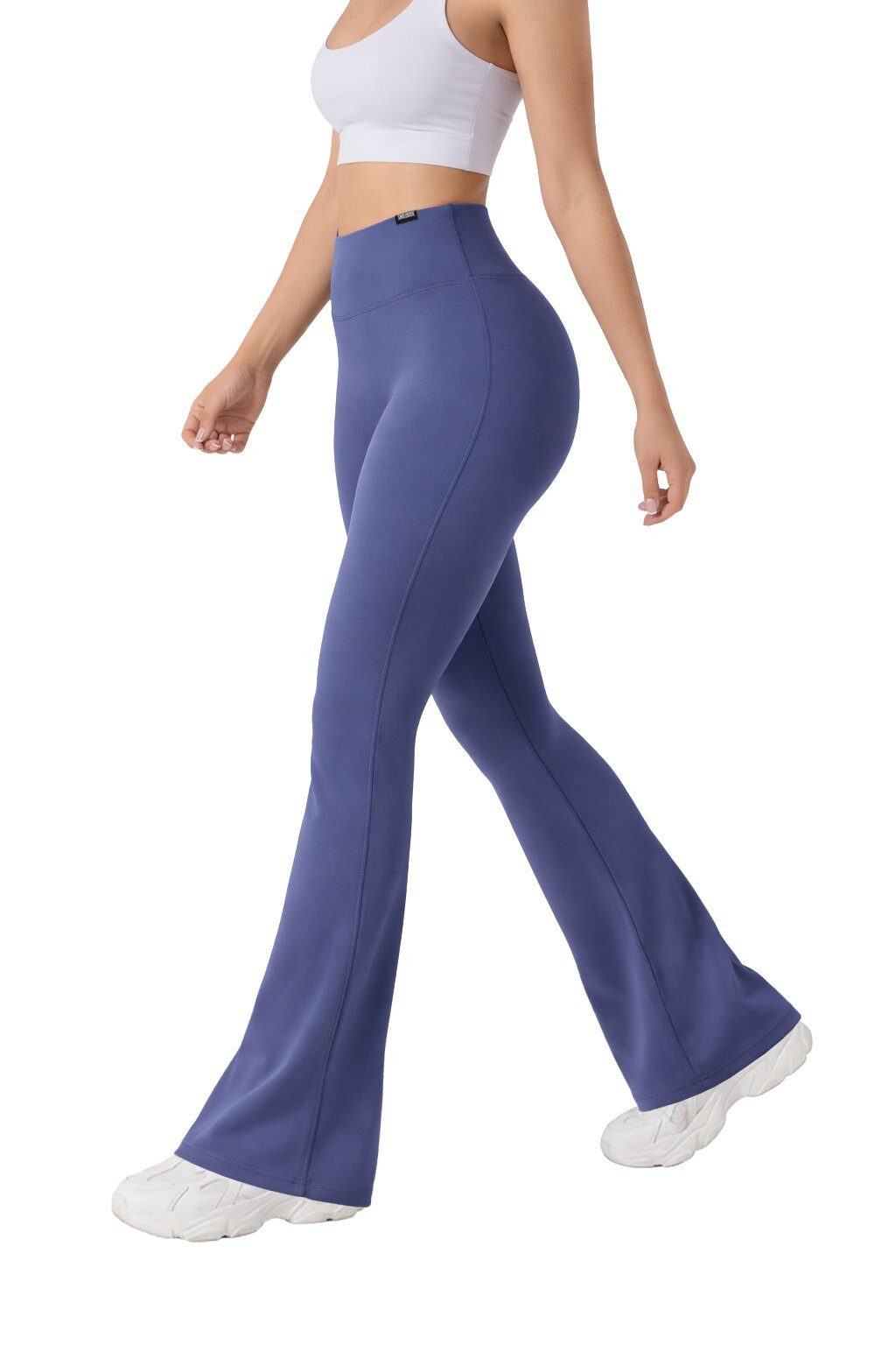 Smilodox Schlaghose Loreen, Flared Seamless Sportleggings, Schlaghose, Blickdicht Slim Fit Booty Yogahose, Elastisch Fitnessleggings, Gym, Freizeit