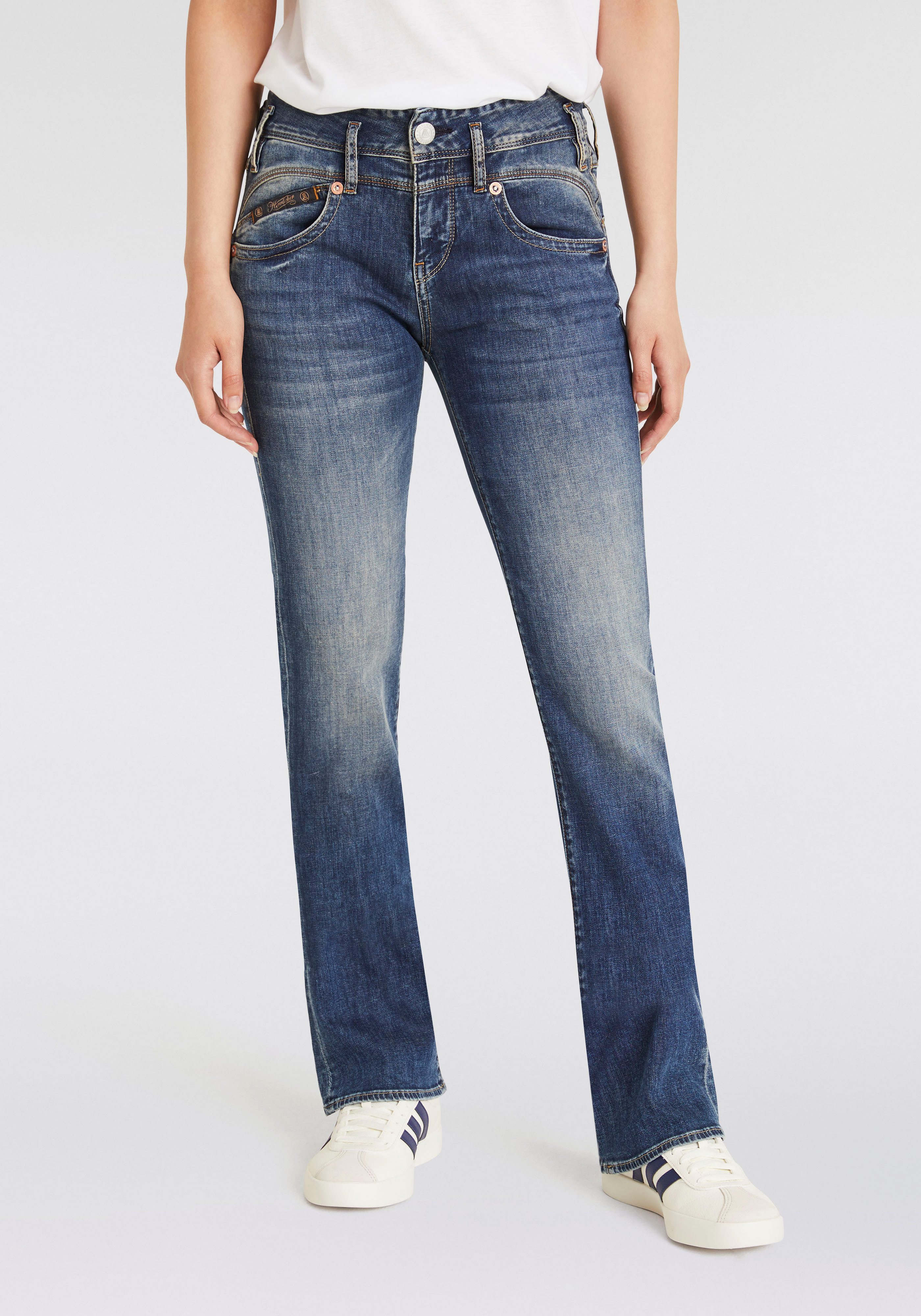 Herrlicher Bootcut-Jeans "Pearl Boot Denim Light" im Five-Pocket Style günstig online kaufen
