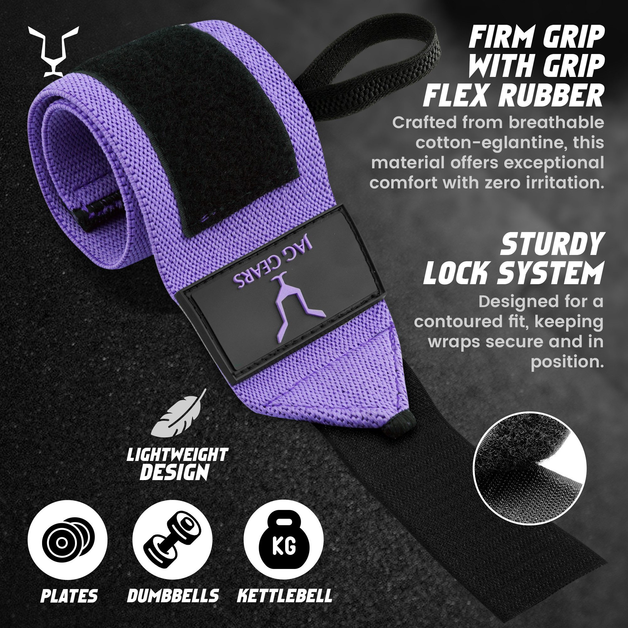 JAG GEARS Handbandage Handgelenkstütze, verstellbarer Handgelenkbandagegurt mit Daumenstütze (1 pair), Sport Gewichtheben Bodybuilding Klimmzüge Krafttraining Workout etc