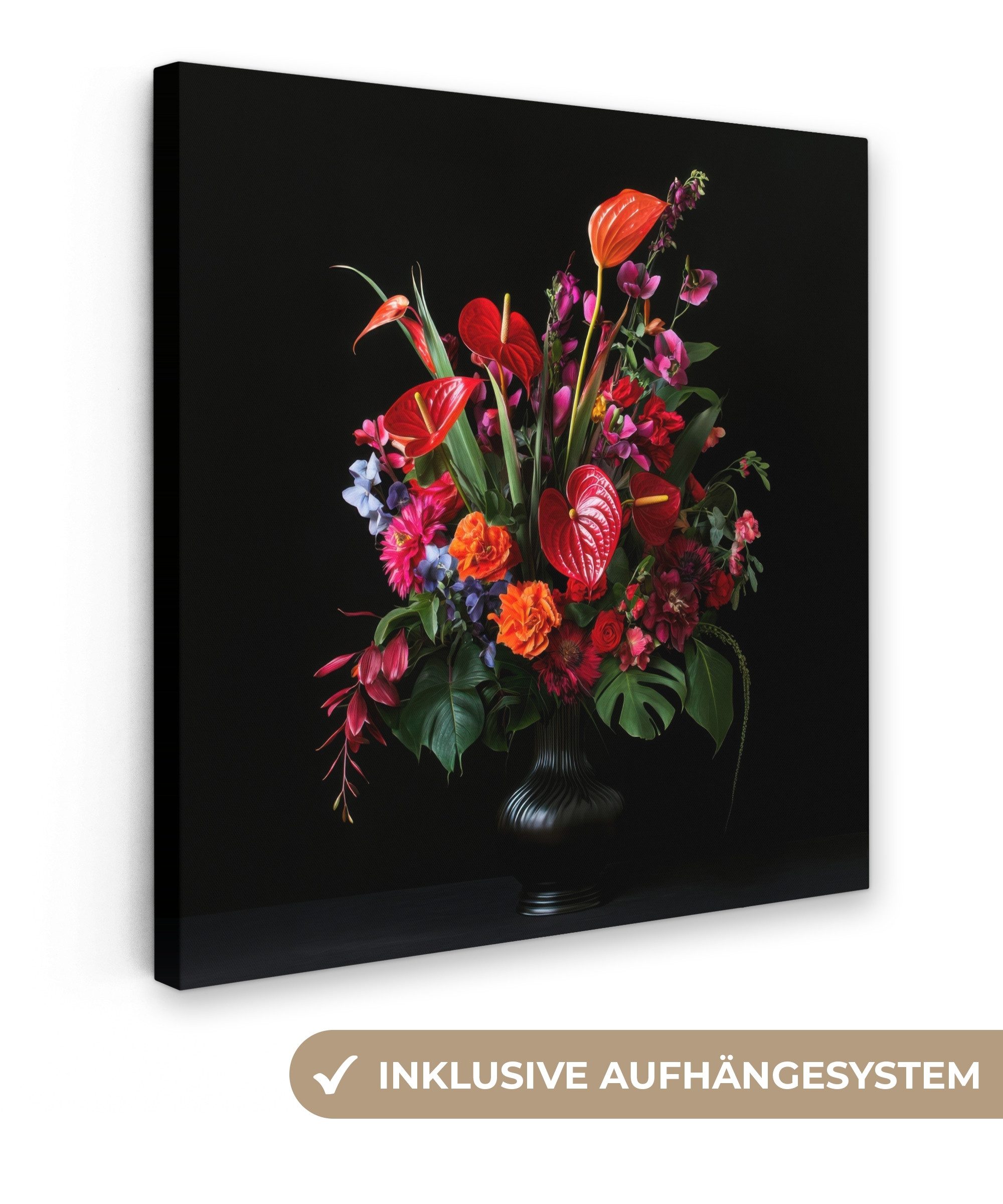 OneMillionCanvasses® Leinwandbild Blumen - Blumenstrauß - günstig online kaufen