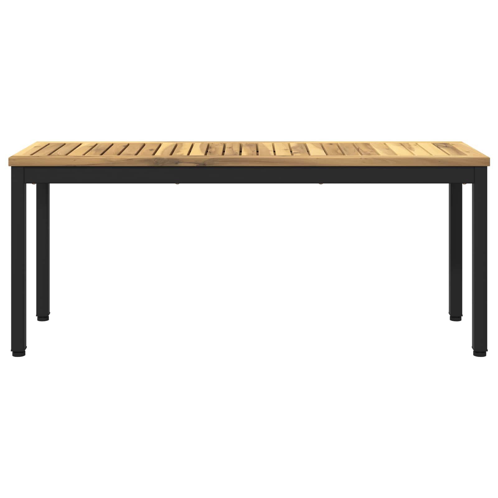 vidaXL Gartenbank Gartenbank 108,5 x 35 x 45 cm Massivholz Rechtwinklig (1-St)