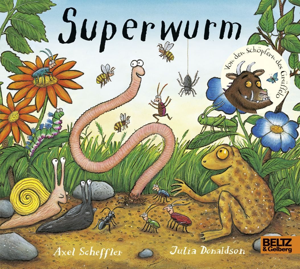 Kinderbuch Superwurm Vierfarbiges Pappbilderbuch Axel Scheffler, Julia Donaldson