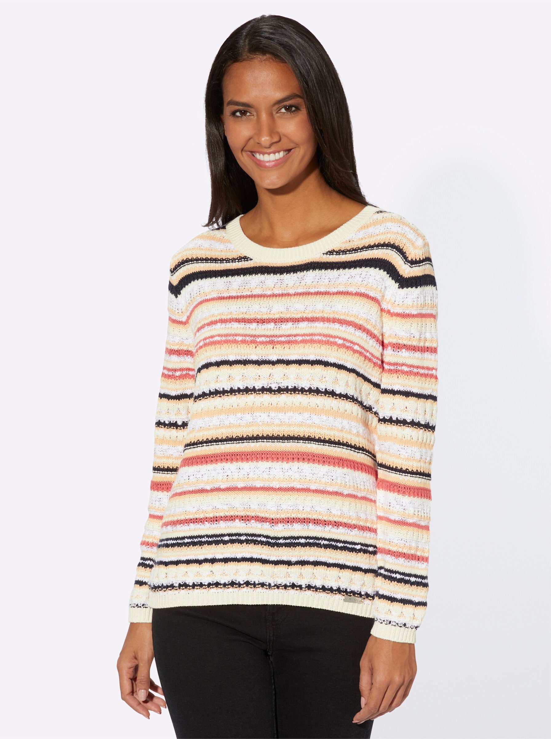 Strickpullover Streifenpullover