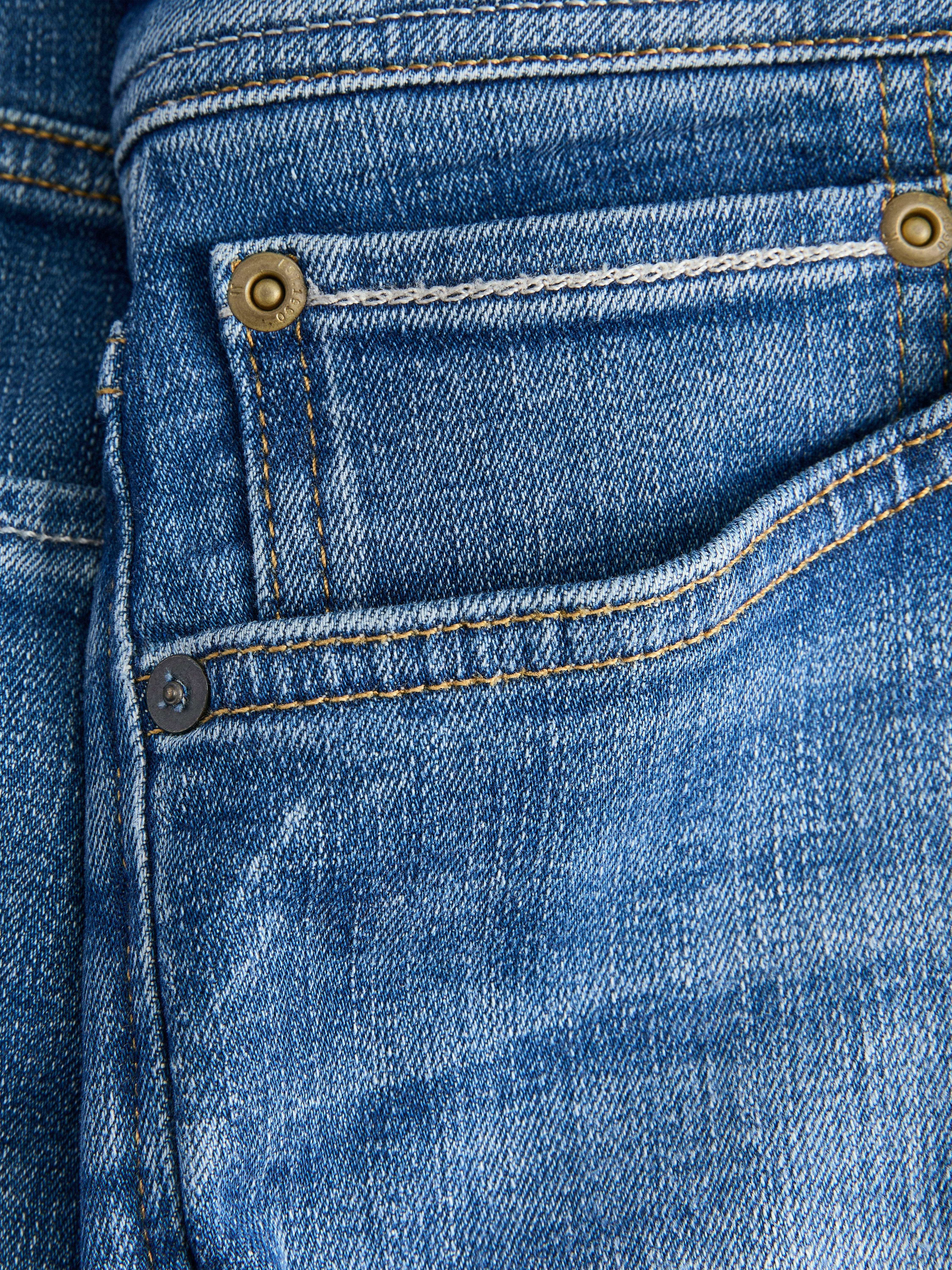 Jack & Jones Regular-fit-Jeans JJICLARK mit Used-Look und Stretch für den Alltag mit Abriebeffekten