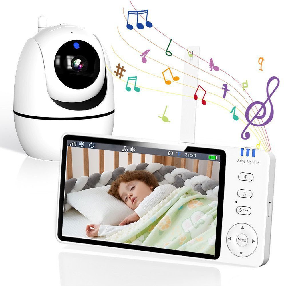Babyphone Baby Monitor, Video-Babyphone mit Kamera und Audio, 1280*720P HD