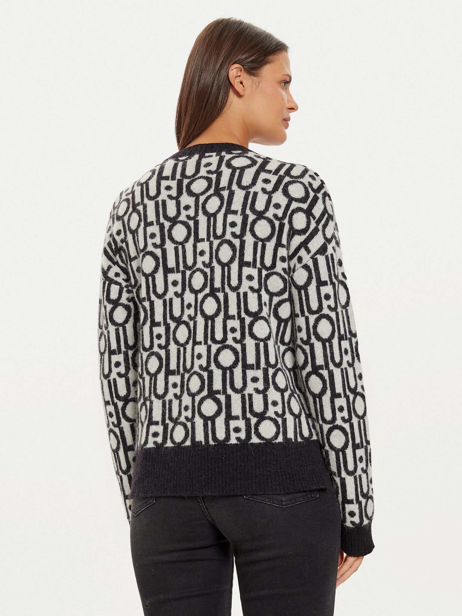 Liu Jo Strickpullover MAGLIA CHIUSA - Pullover Damen - Strickpullover - mit Alpaka-Wolle