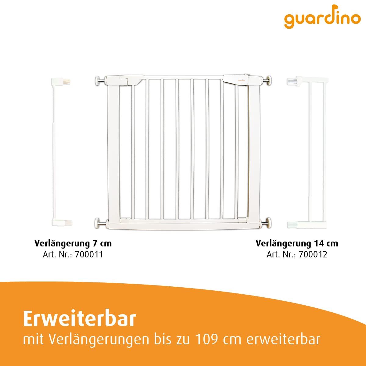Reer Türschutzgitter Guardino 75 bis 109 cm (Packung, 1 St., Schutzgitter), Treppenschutzgitter
