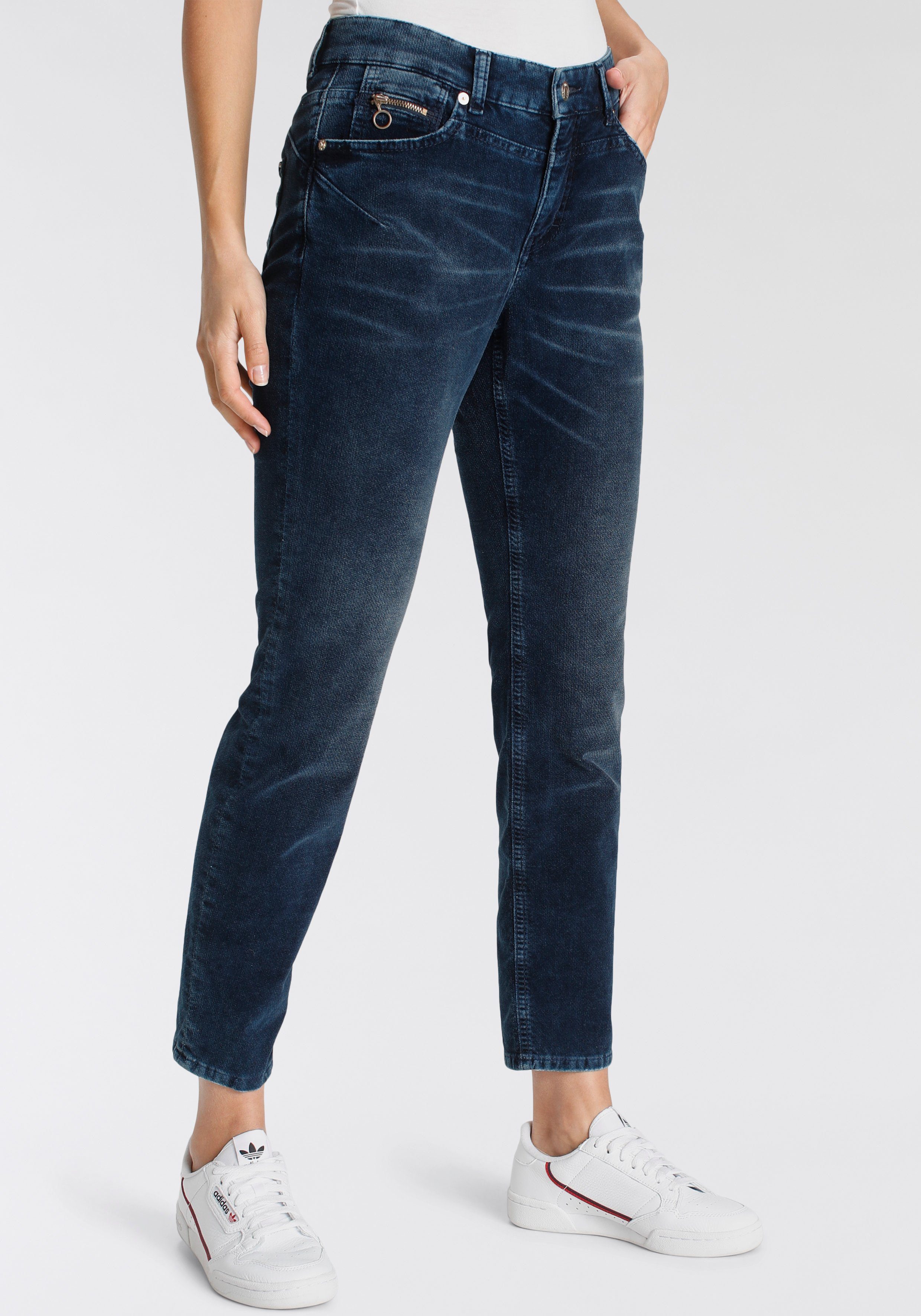 MAC Slim-fit-Jeans Rich Slim, Slim-Fit Silhouette MAC von gerader und Bein mit Jeans schmalem
