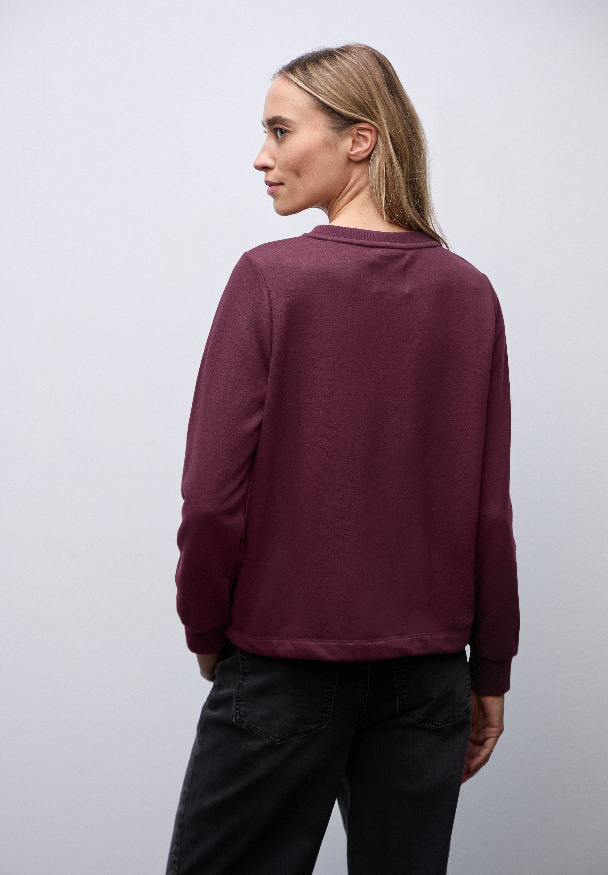 STREET ONE Sweatshirt mit Tunnelzug am Saum günstig online kaufen