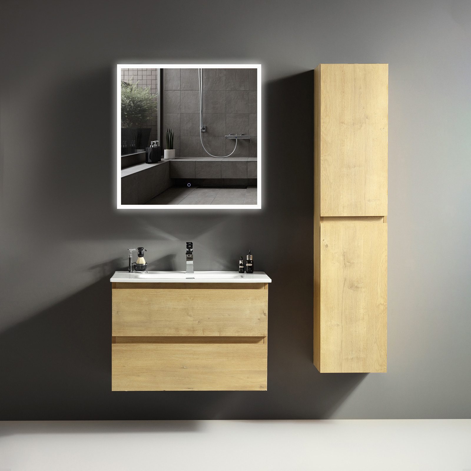 Alpenberger Badmöbel-Set - Badschrank Badezimmer Schrank, günstig online kaufen