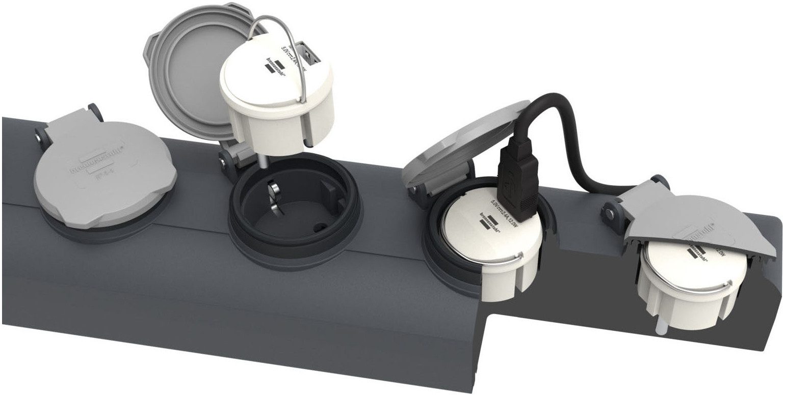 Brennenstuhl Steckdose Steckdoseneinsatz mit USB