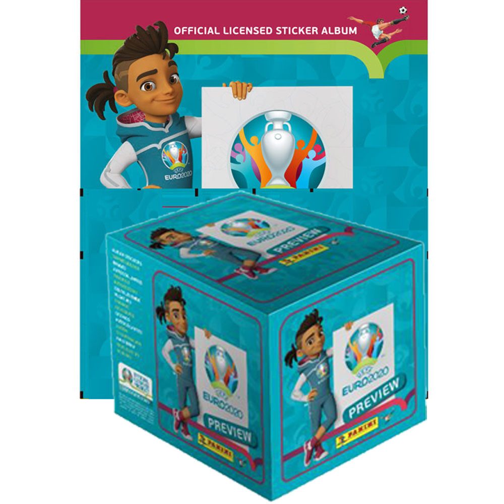 Panini Sammelkarte EURO 2020 Preview - 1 Premium Display (120 Tüten) + 1 Album