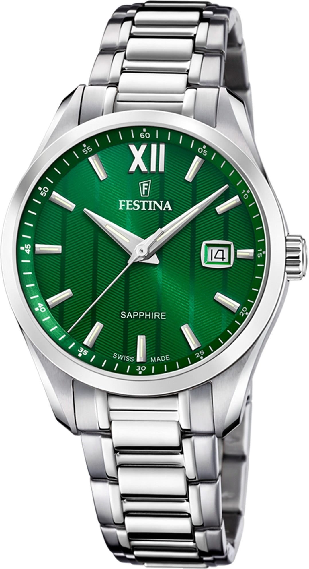 Quarzuhr Festina Herrenuhr Edelstahl silber