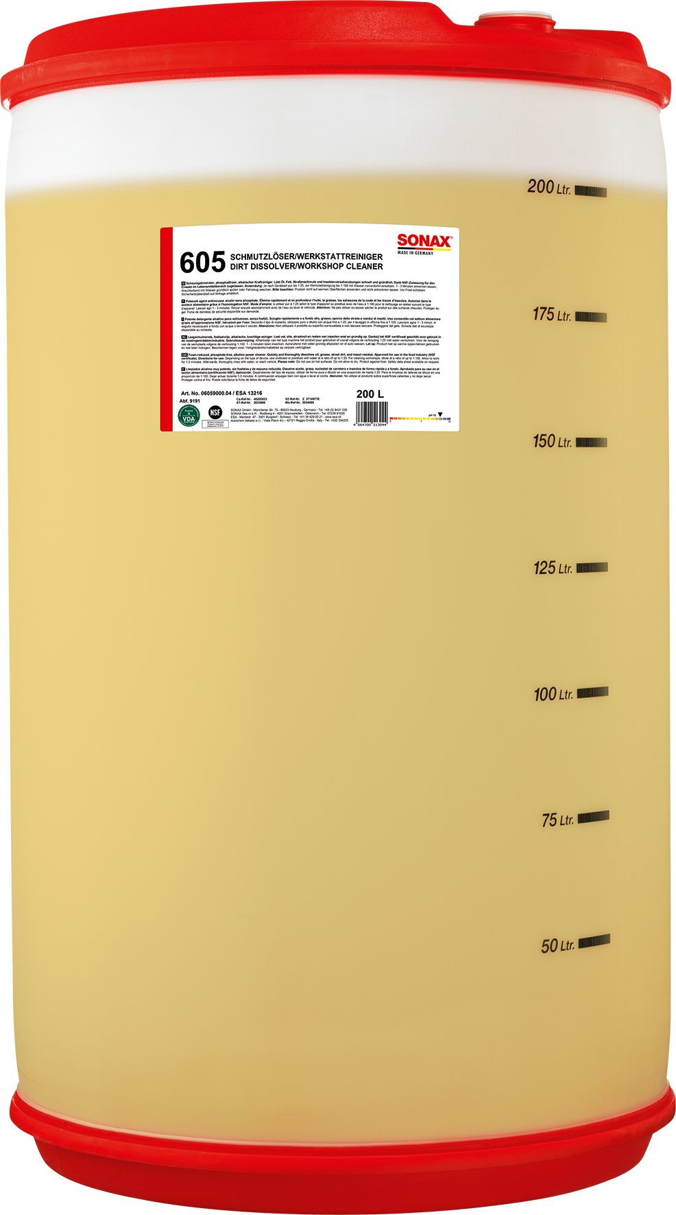 Sonax SONAX SchmutzLöser/WerkstattReiniger 200 L Auto-Reinigungsmittel