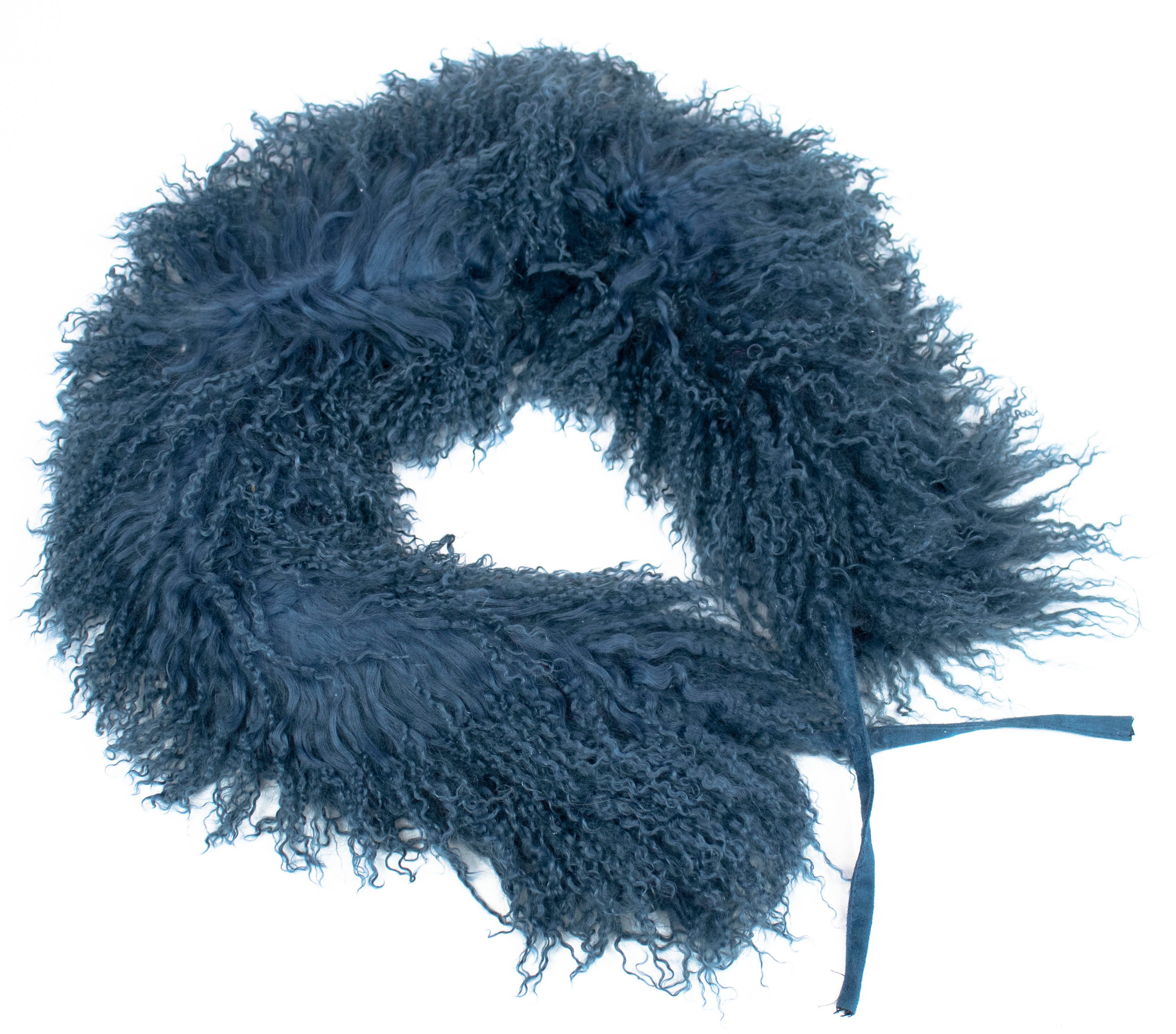 Reissner Lammfelle Schal Tibet Lammfell Kurz Schal BOA Kragen 75cm