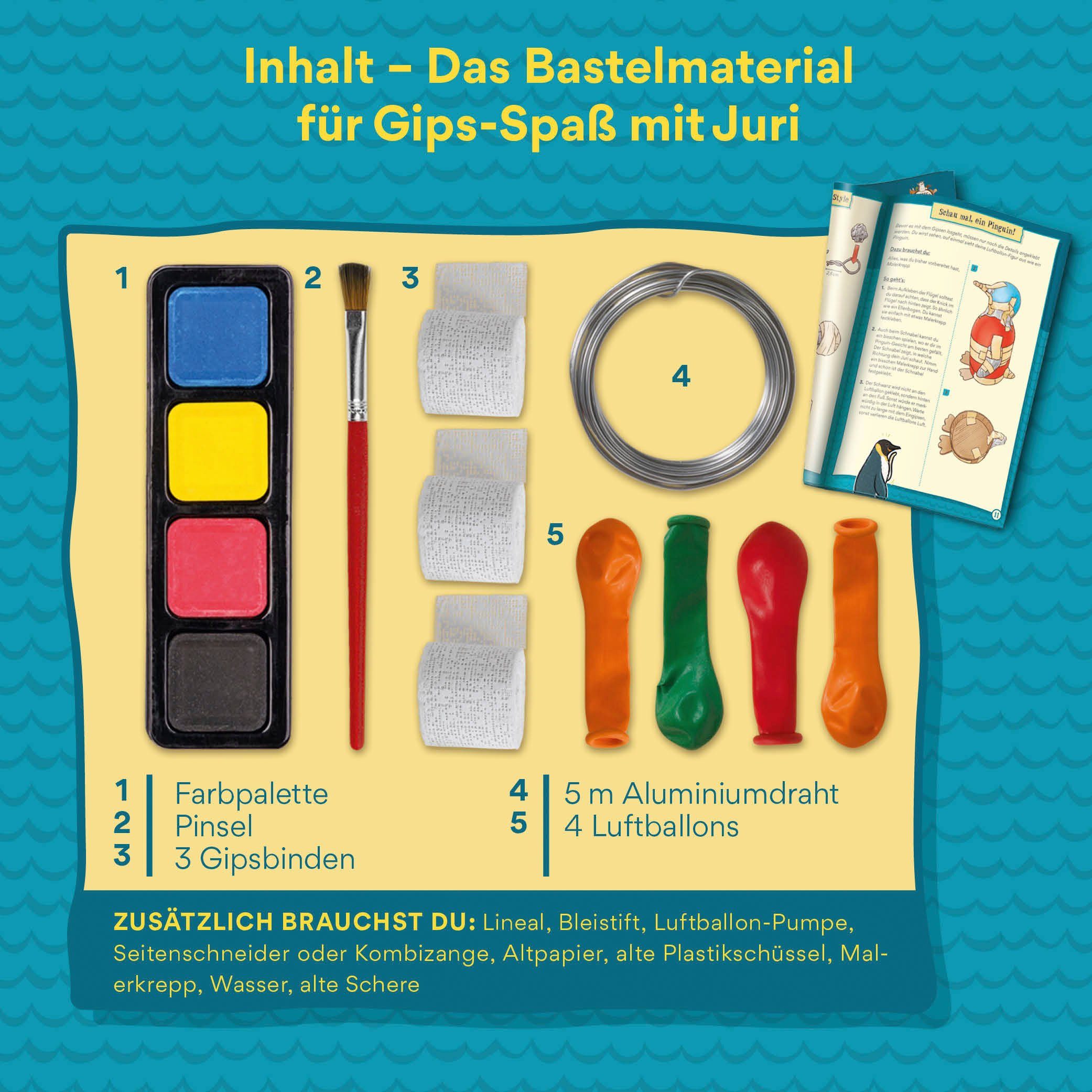 Kosmos Kreativset AllesKönnerKiste, Die Schule der magischen Tiere - Gips-Spaß mit Juri