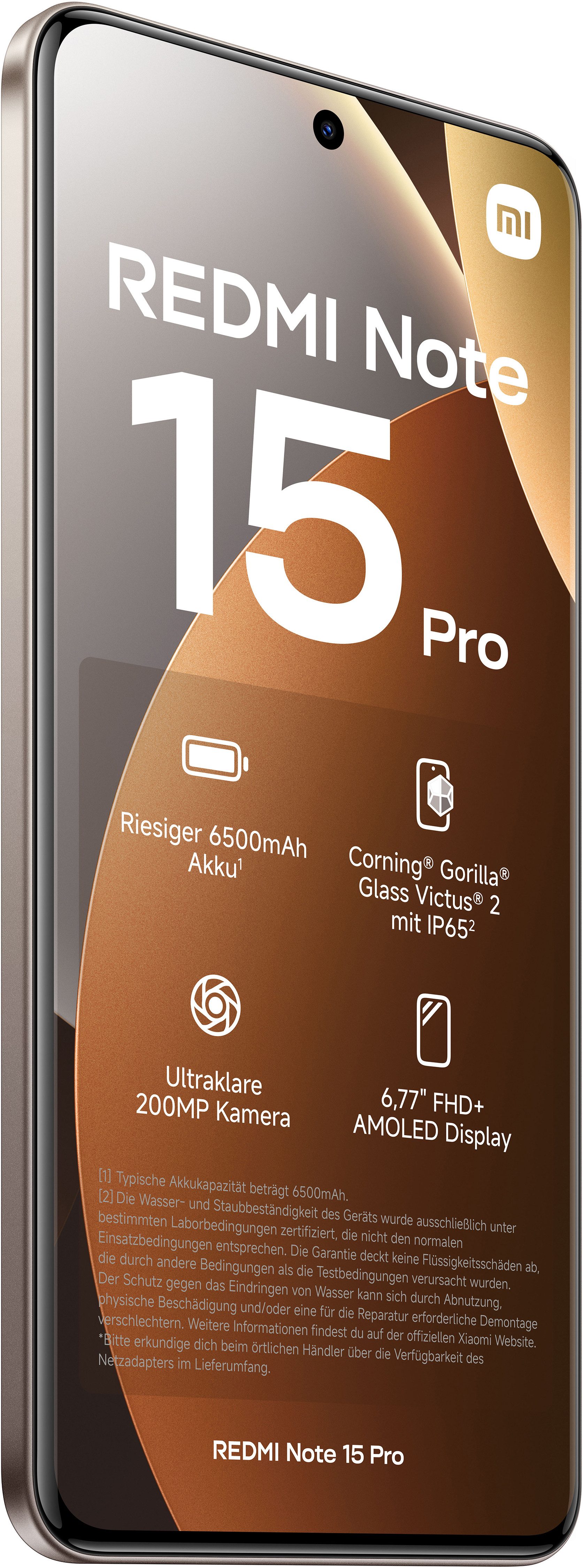 Xiaomi Redmi Note 15 Pro 8+256 Smartphone (17,34 cm/6,83 Zoll, 256 GB Speicherplatz, 200 MP Kamera)