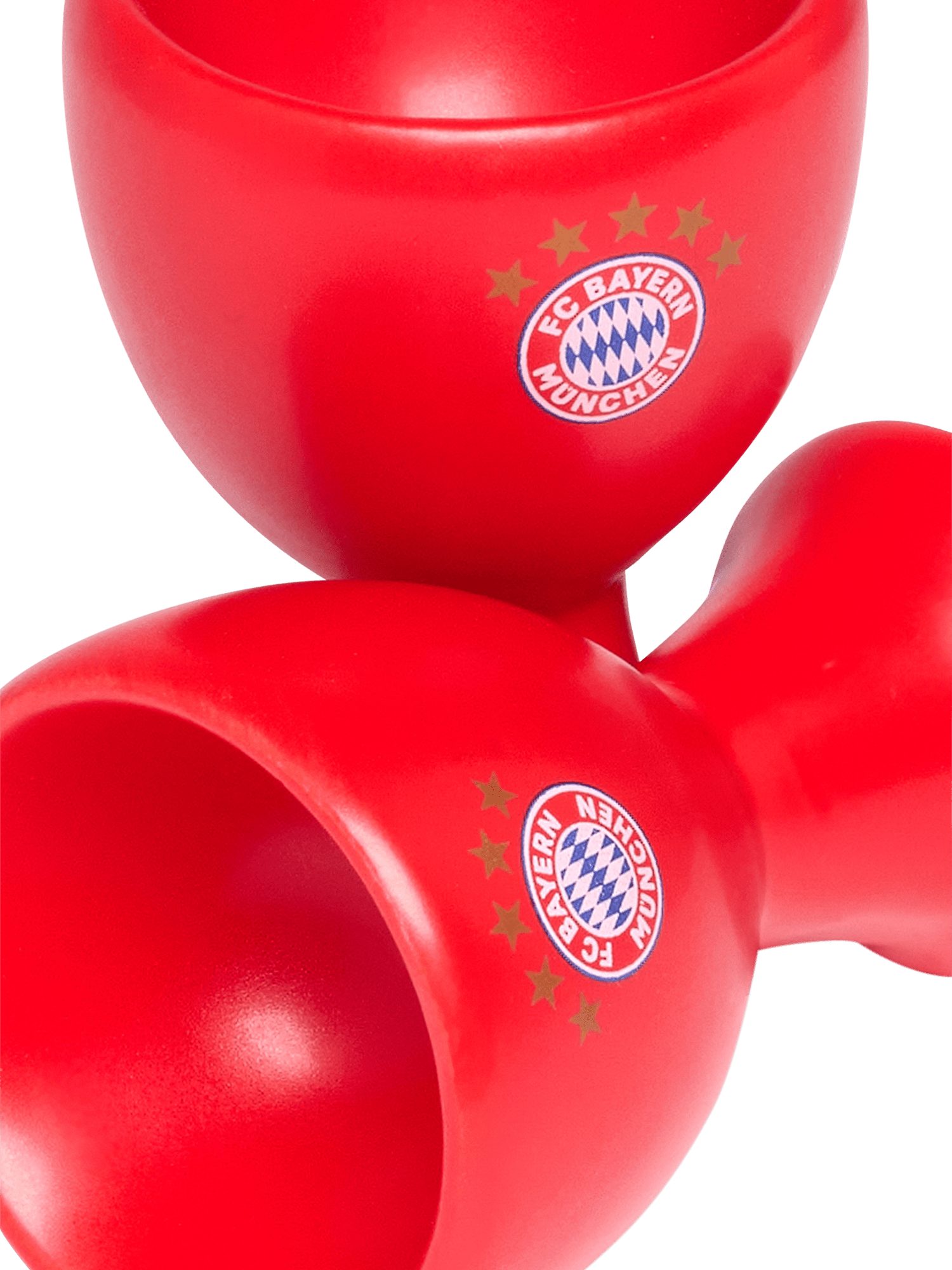 FC Bayern München Eierbecher FC Bayern München Eierbecher I Eierablage I Keramik I 2er-Set I Rot – Bild 3 von 3
