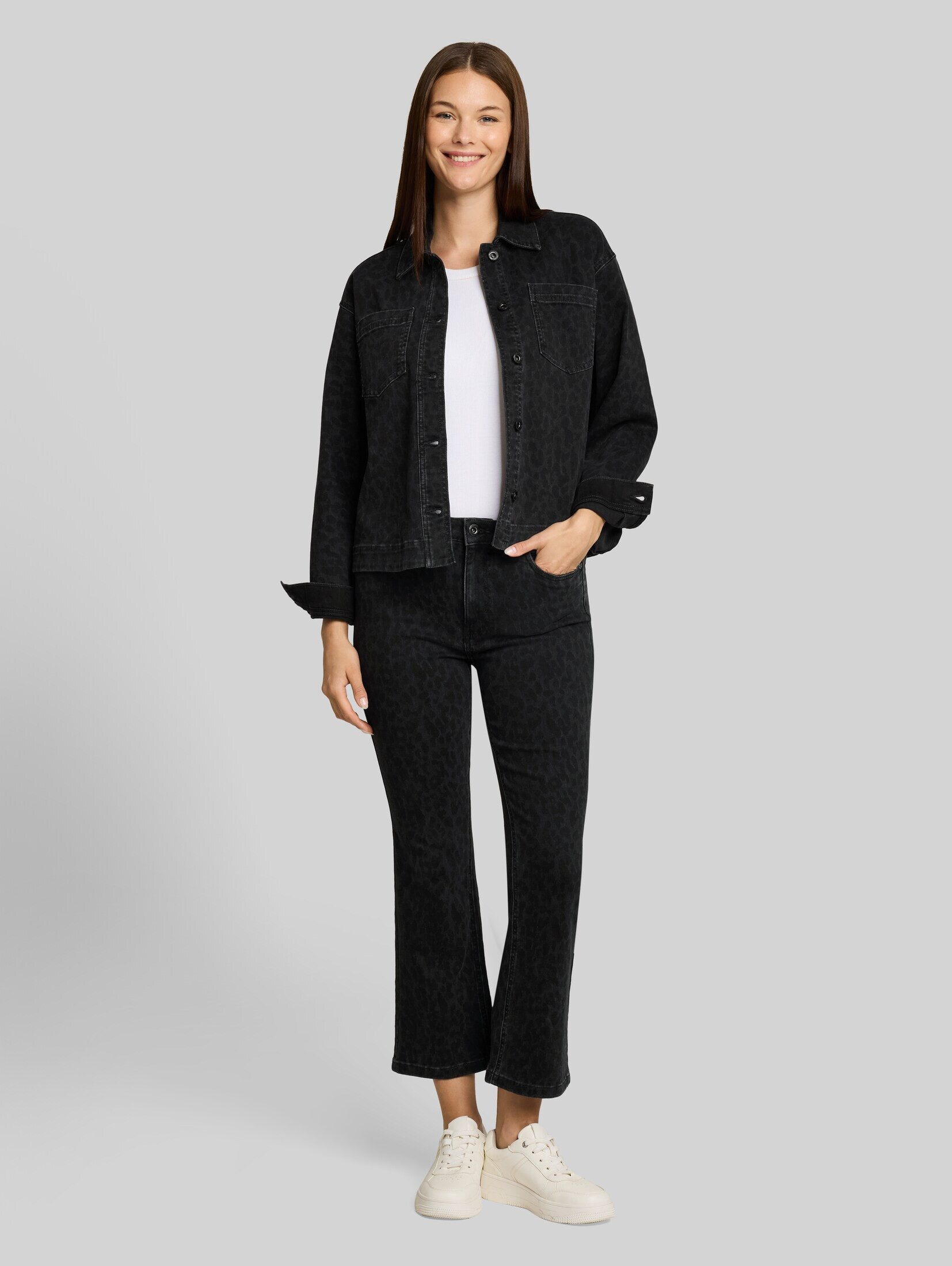 TOM TAILOR 7/8-Jeans Jeanshosen TTROMY FLARE Jeans