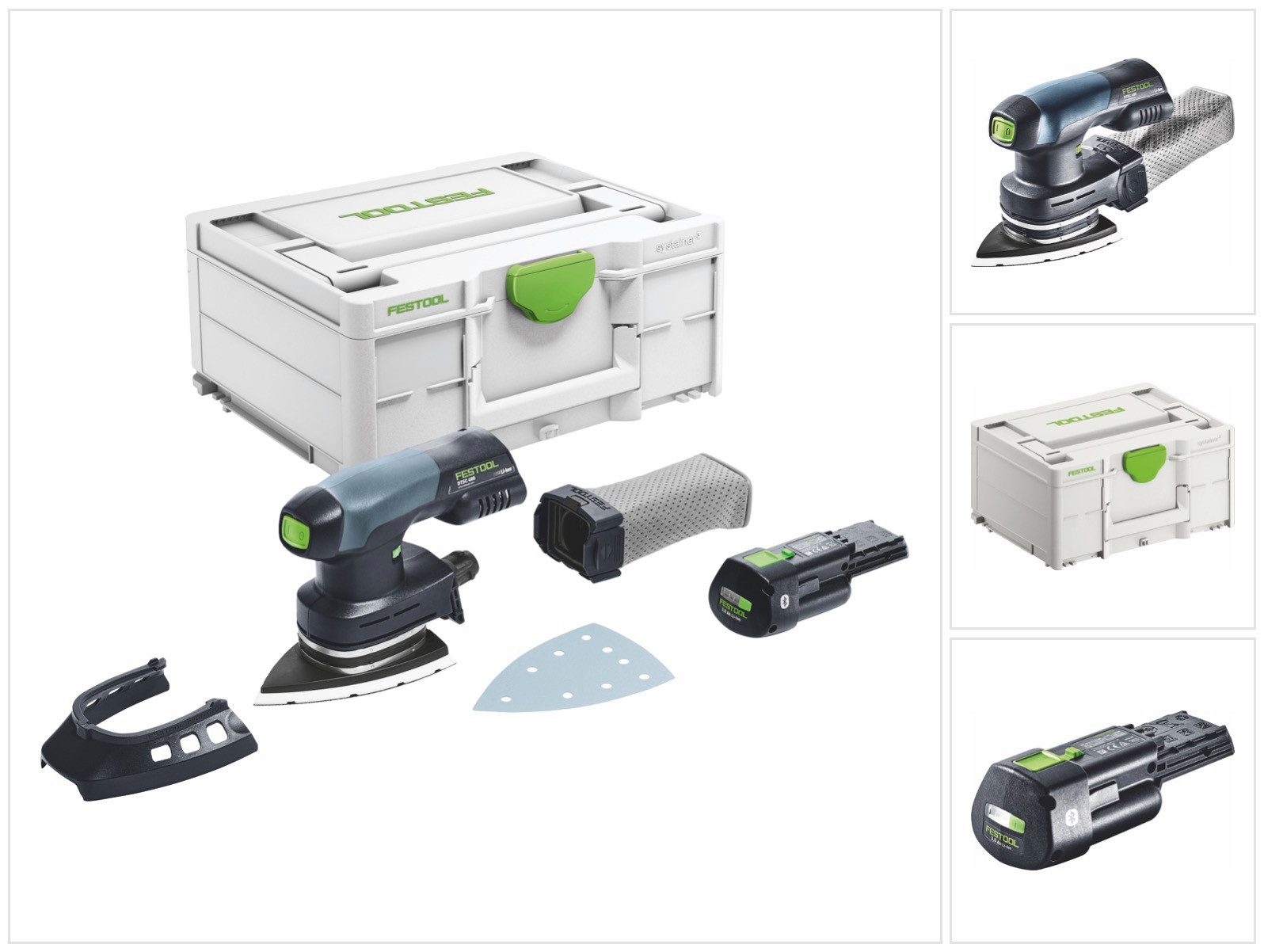 FESTOOL Deltaschleifer DTSC 400-Basic Akku Deltaschleifer 18 V 100 x 150 mm Brushless + 1x A
