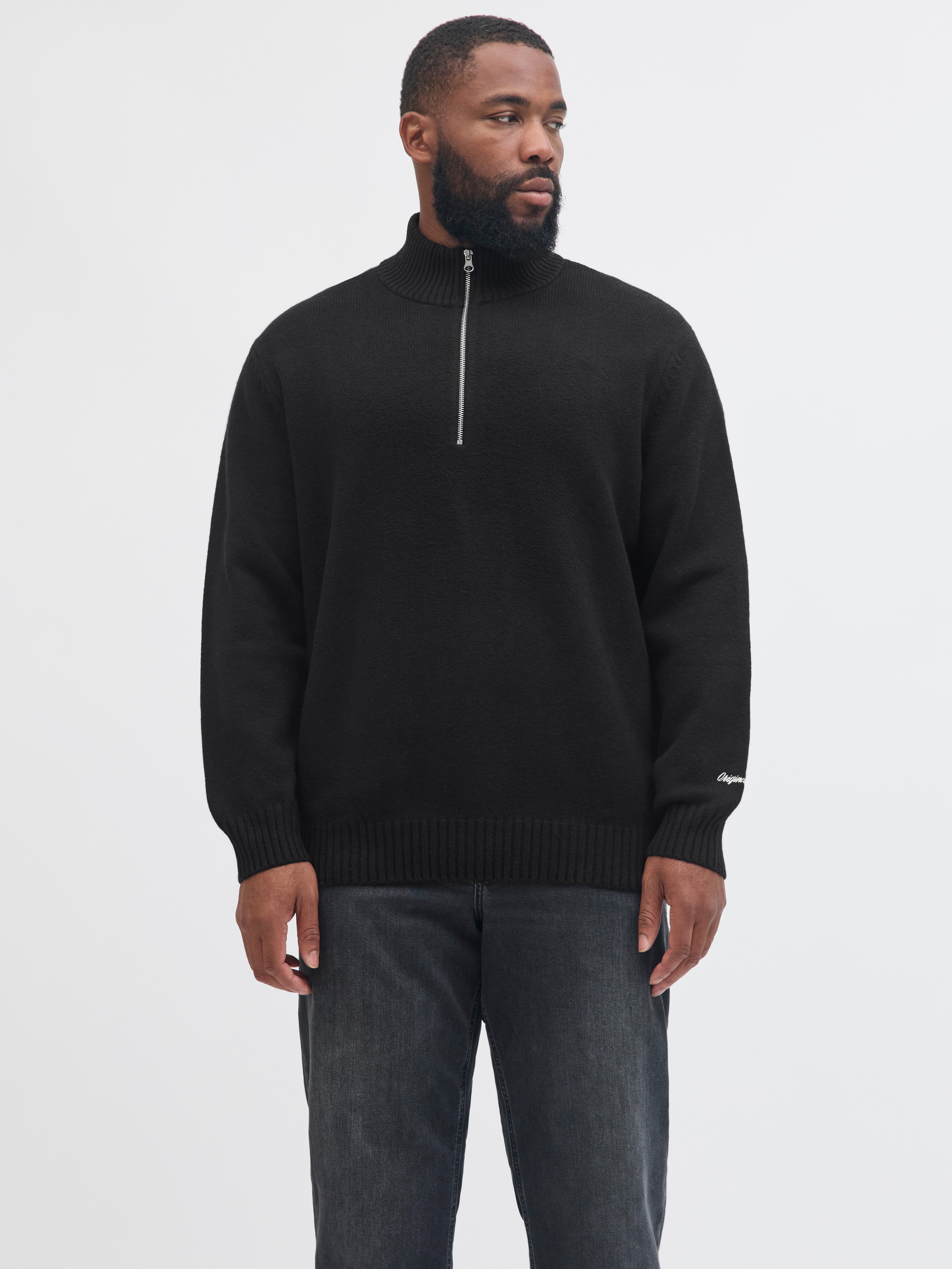 Jack & Jones PlusSize Troyer JORNORREBRO KNIT HALF ZIP PLS günstig online kaufen