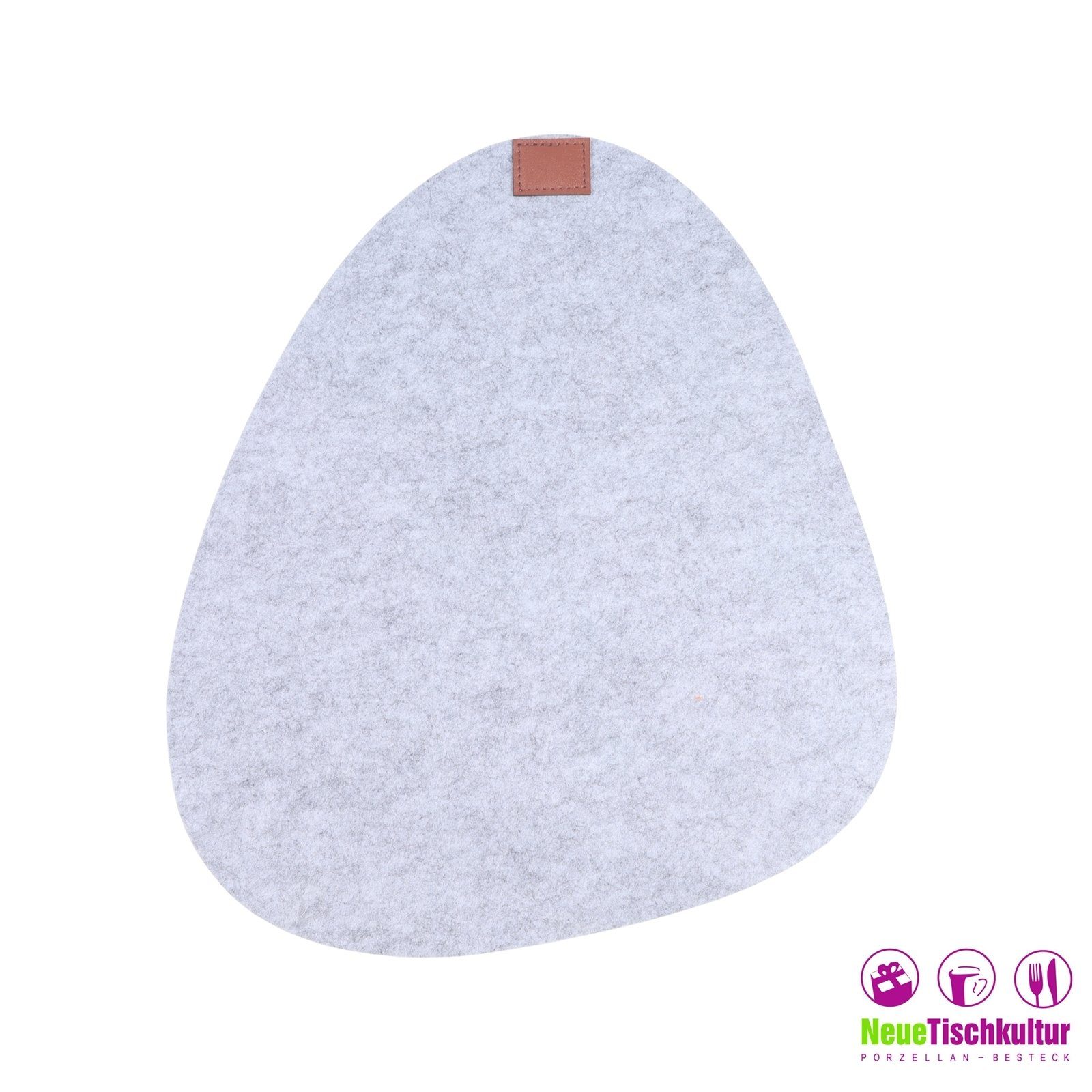Neuetischkultur Platzset Platzset 4-teilig Filz oval, (Set, 4-St., 4 Platzs günstig online kaufen