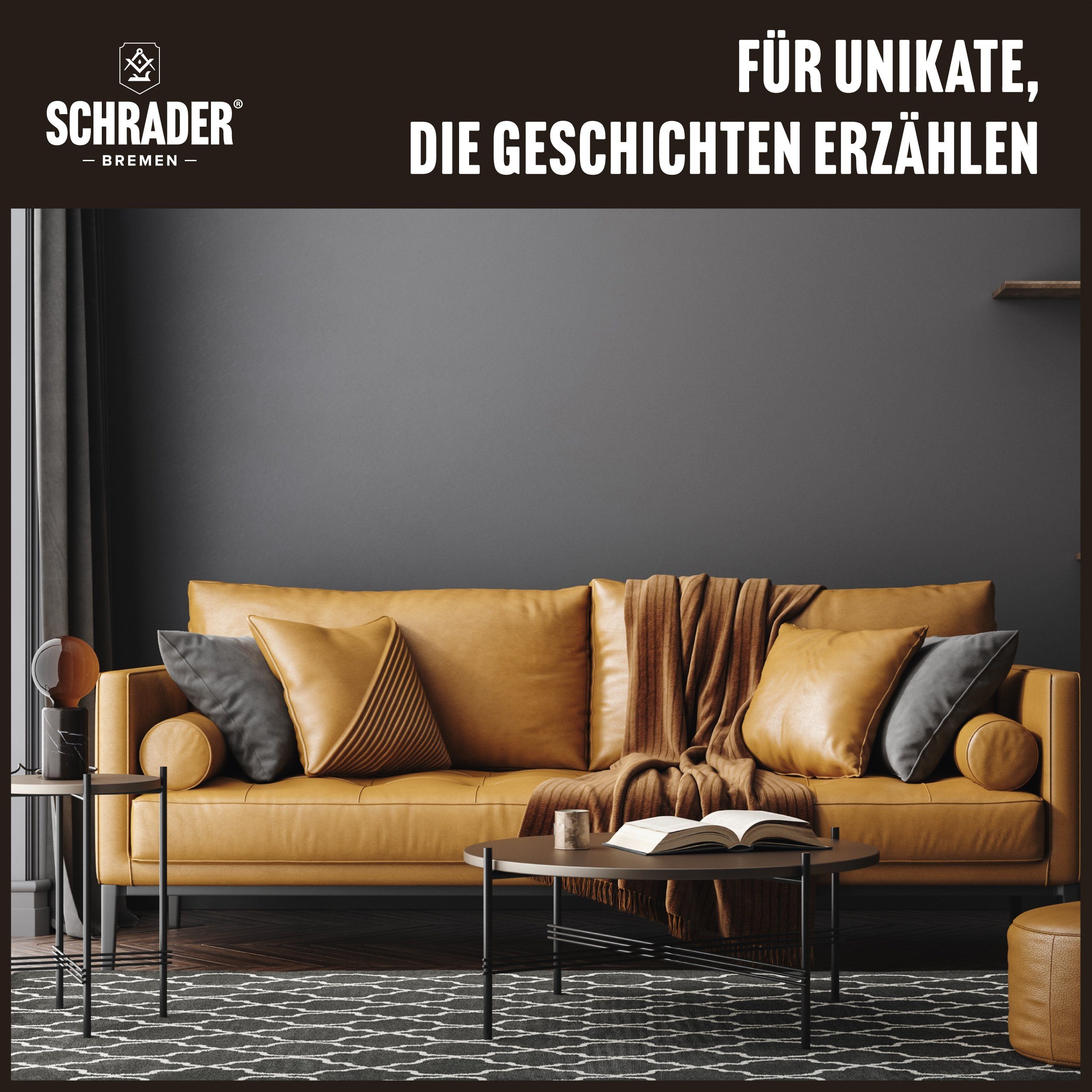 Made Germany) Balsam Lederpflege (Reiniger, Poliertuch Lederkleidung Lederreiniger und Set & - für - in Ledermöbel Schrader