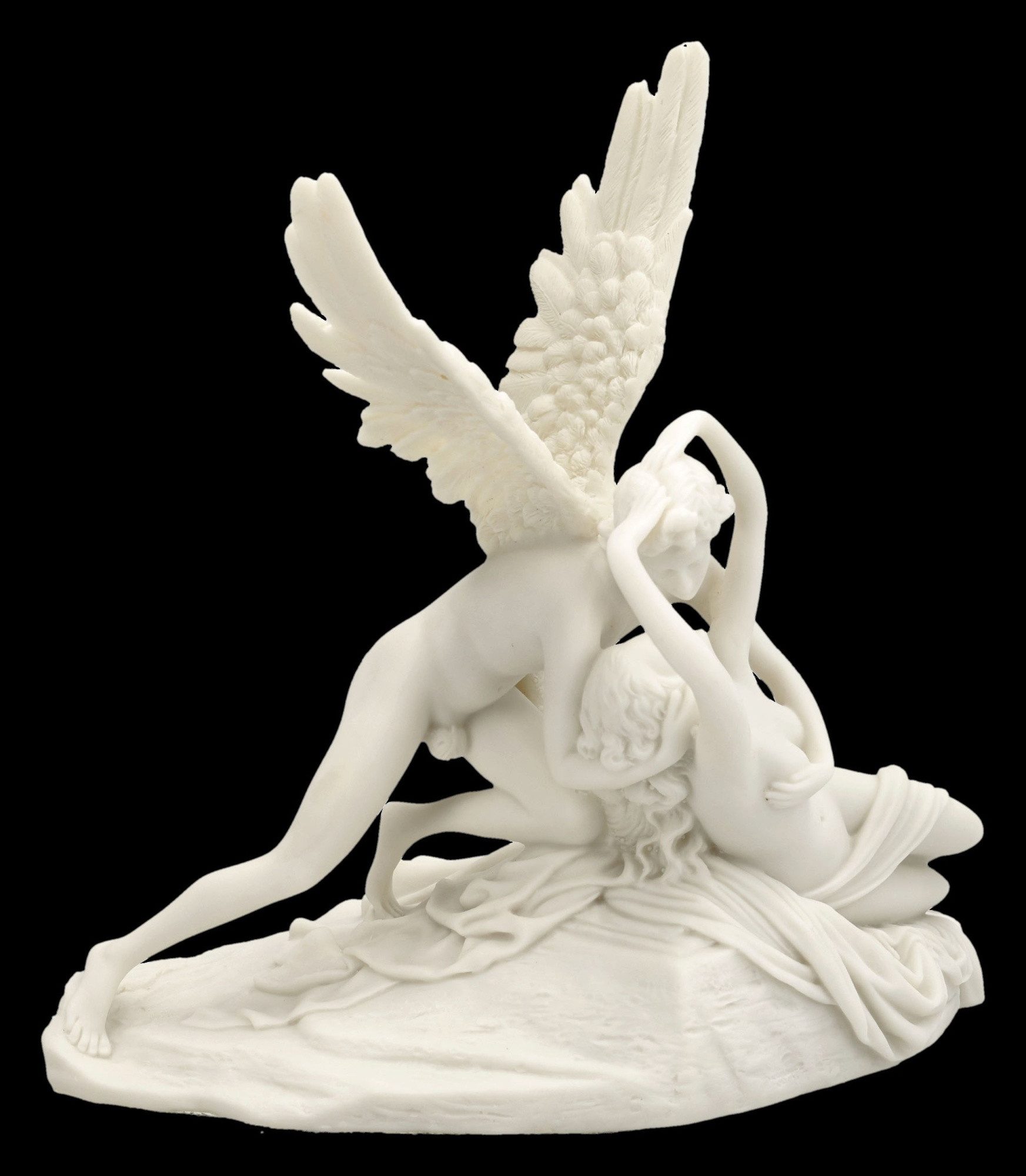 Figuren Shop GmbH Dekofigur Amor und Psyche Figur – Veronese Statue Liebespaar 18 cm Dekofigur