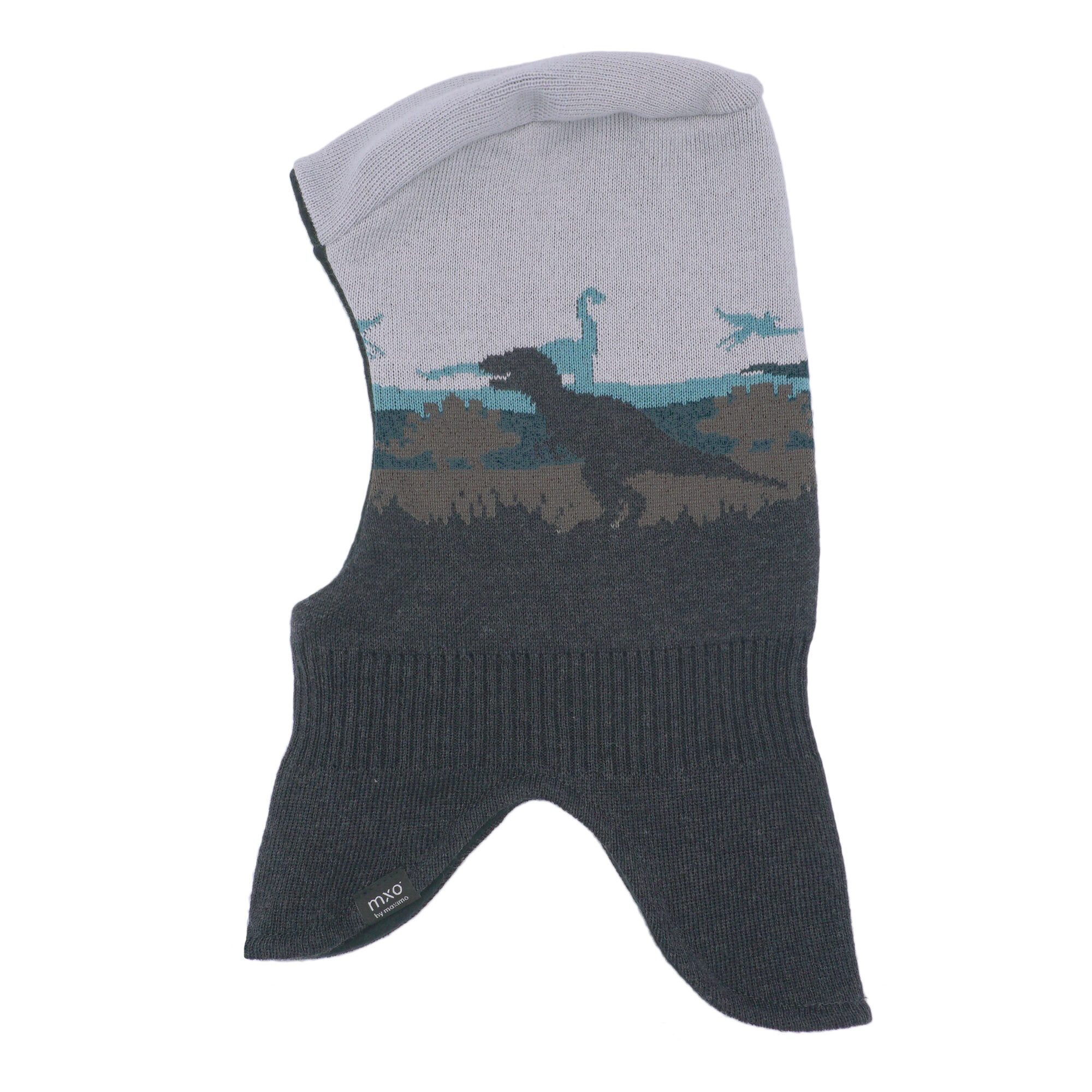 MAXIMO Schlupfmütze MINI BOY-Schlupfmütze, Dinos Jerseyfutter (1-St)