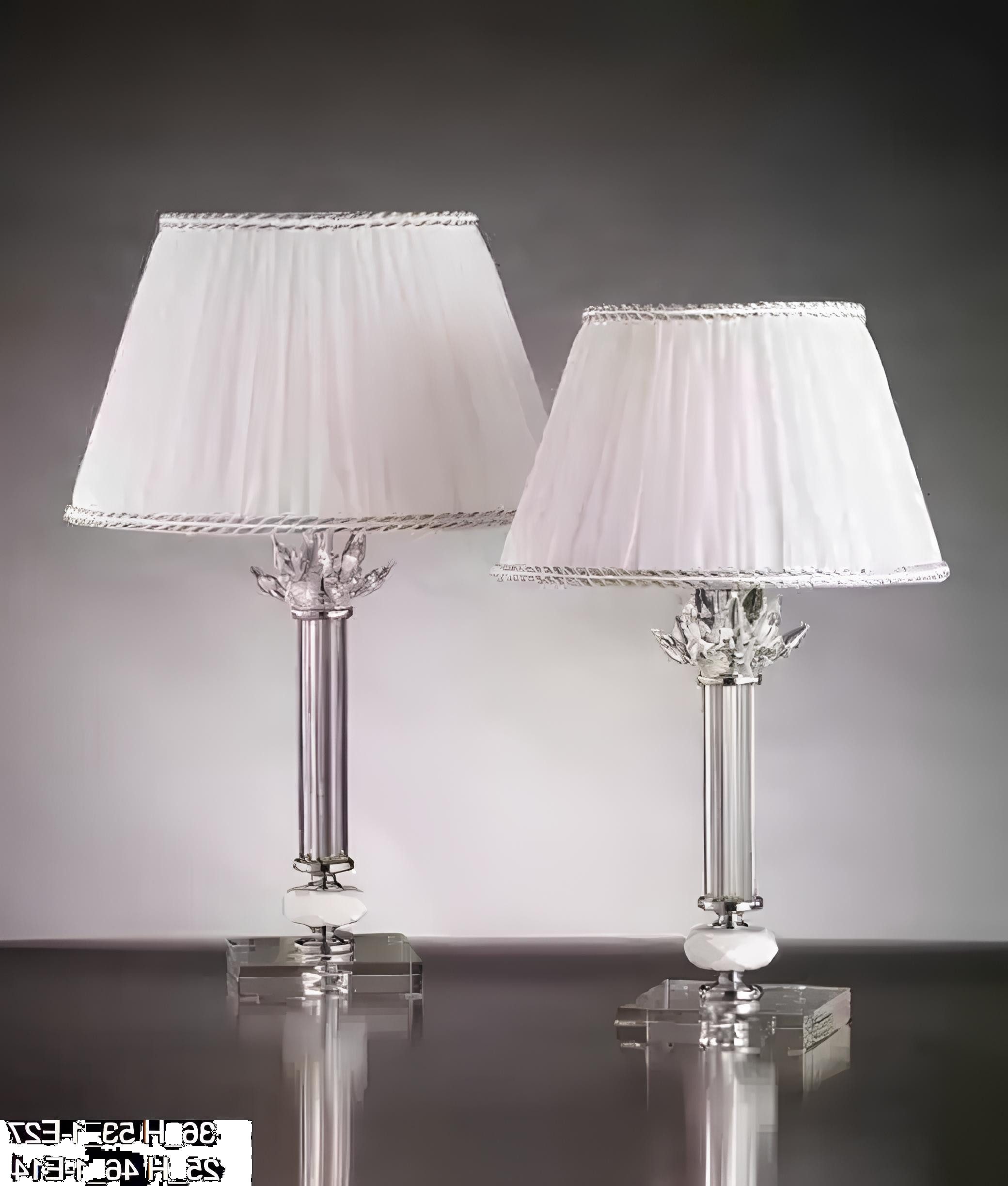 Xlmoebel Schreibtischlampe Tischleuchte Adriana aus Kristall mit elegantem Design, Hergestellt in Europa