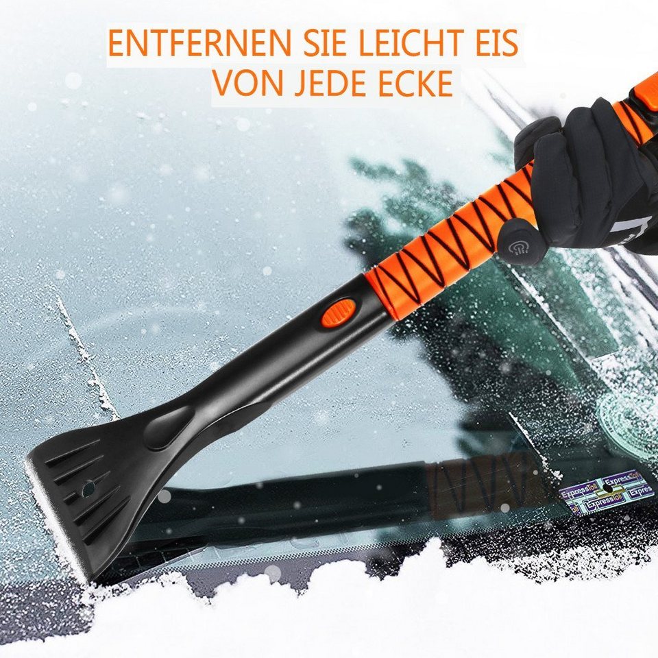 MATCC Eiskratzer Auto Eiskratzer Schneebürste 77-95cm ausziehbar