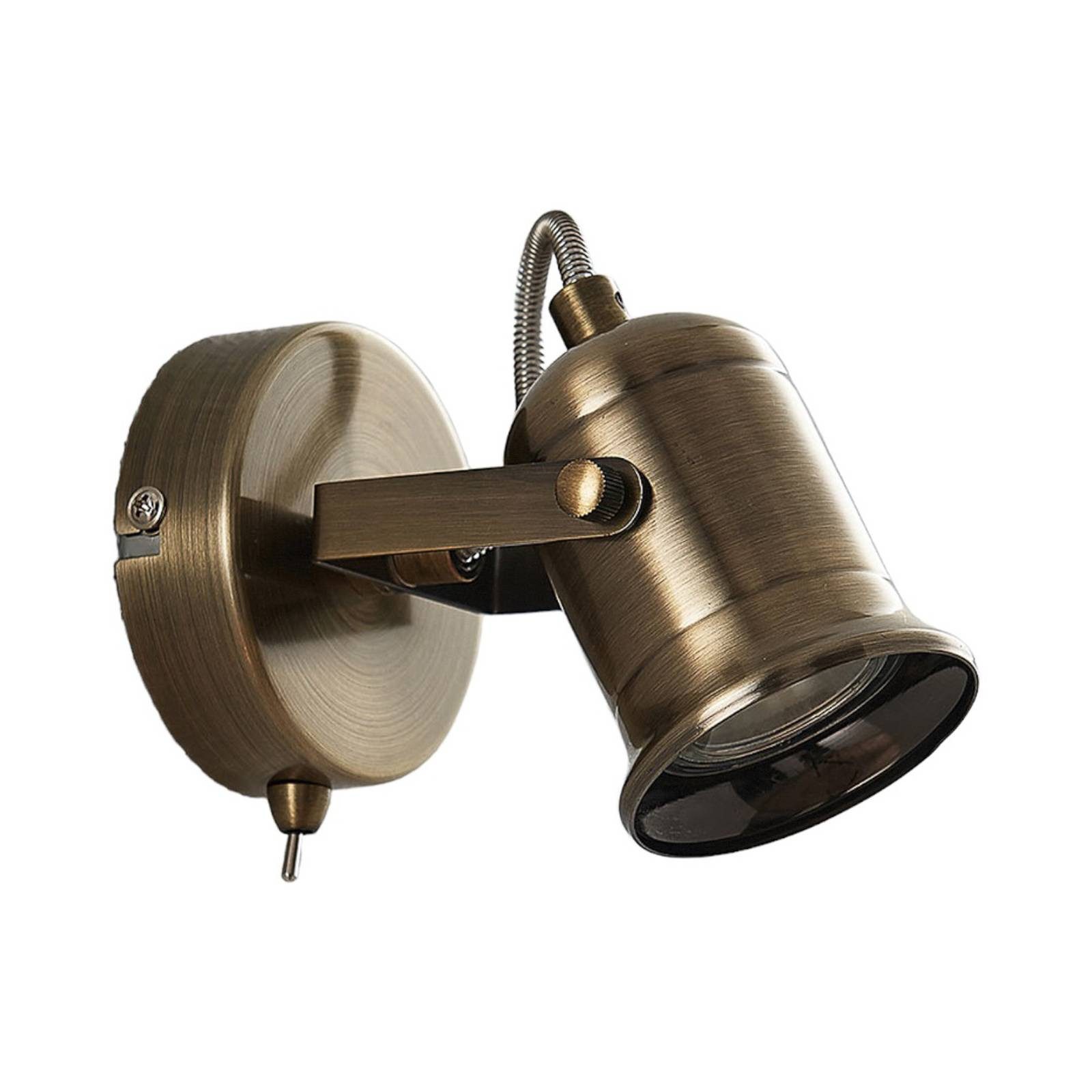 Lindby Wandstrahler Anze, Metall, Gold / Messing IP20, 1 x 35 W