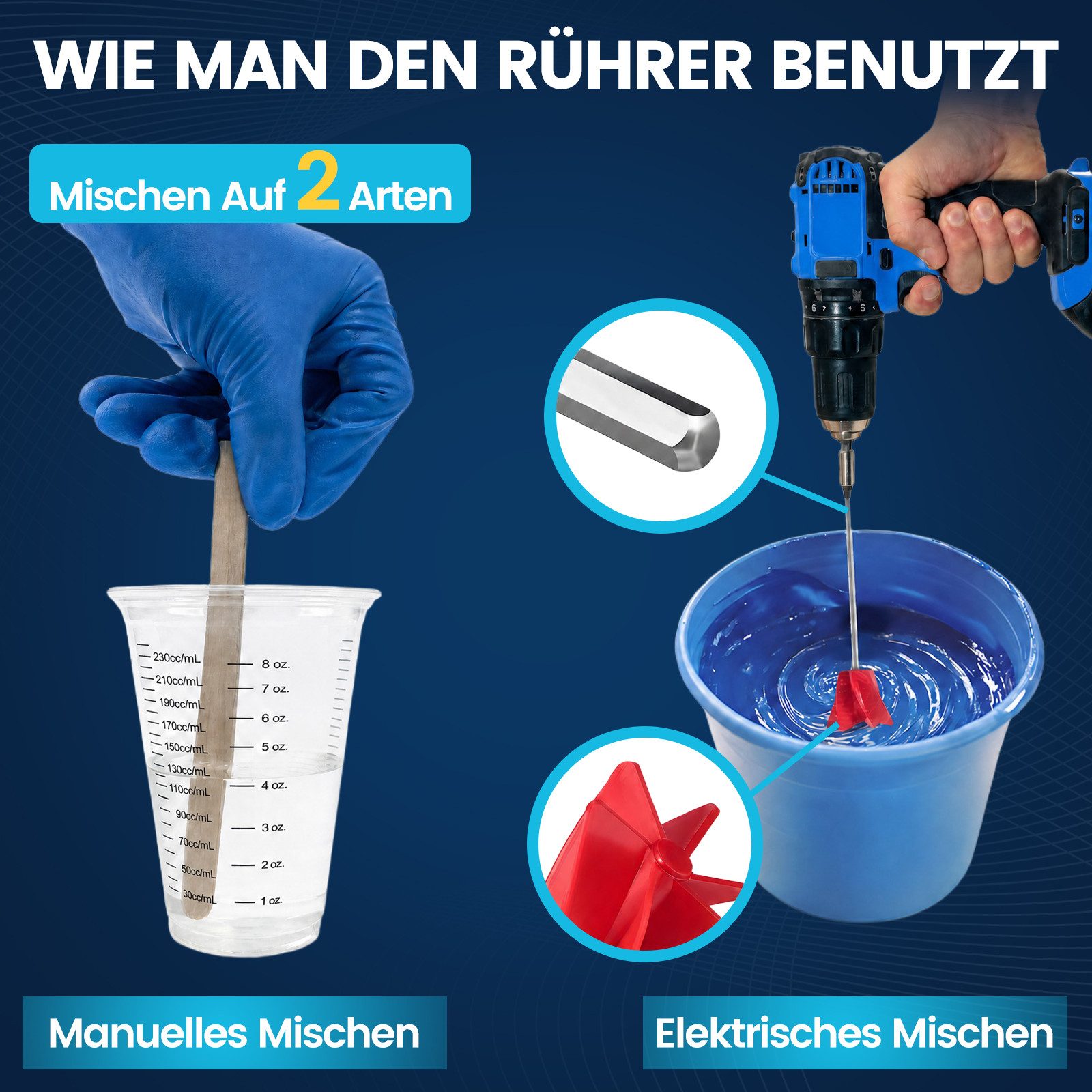 Bundviel Epoxidharz 5682ml Tiefguß Epoxidharz Set 2:1 Transparent Epoxid Harz Mit Härter, Dickschicht bis zu 6 cm in einem Guß – Bild 5 von 5