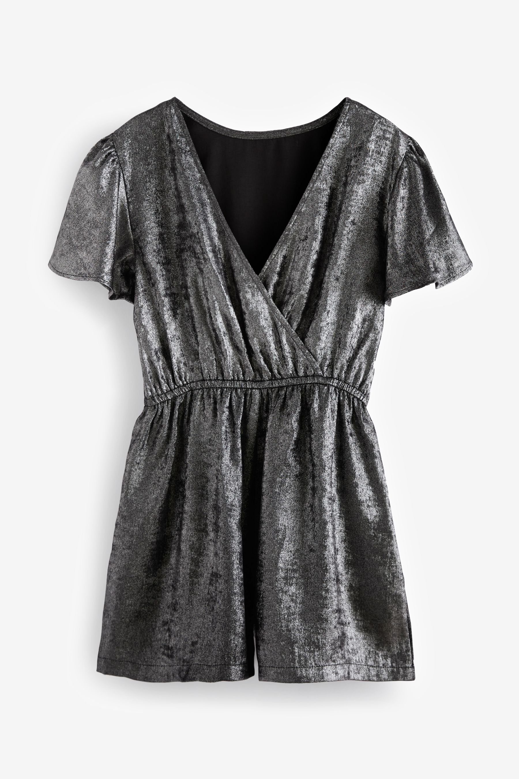 Silver (1-tlg) Next Metallic-Overall Playsuit