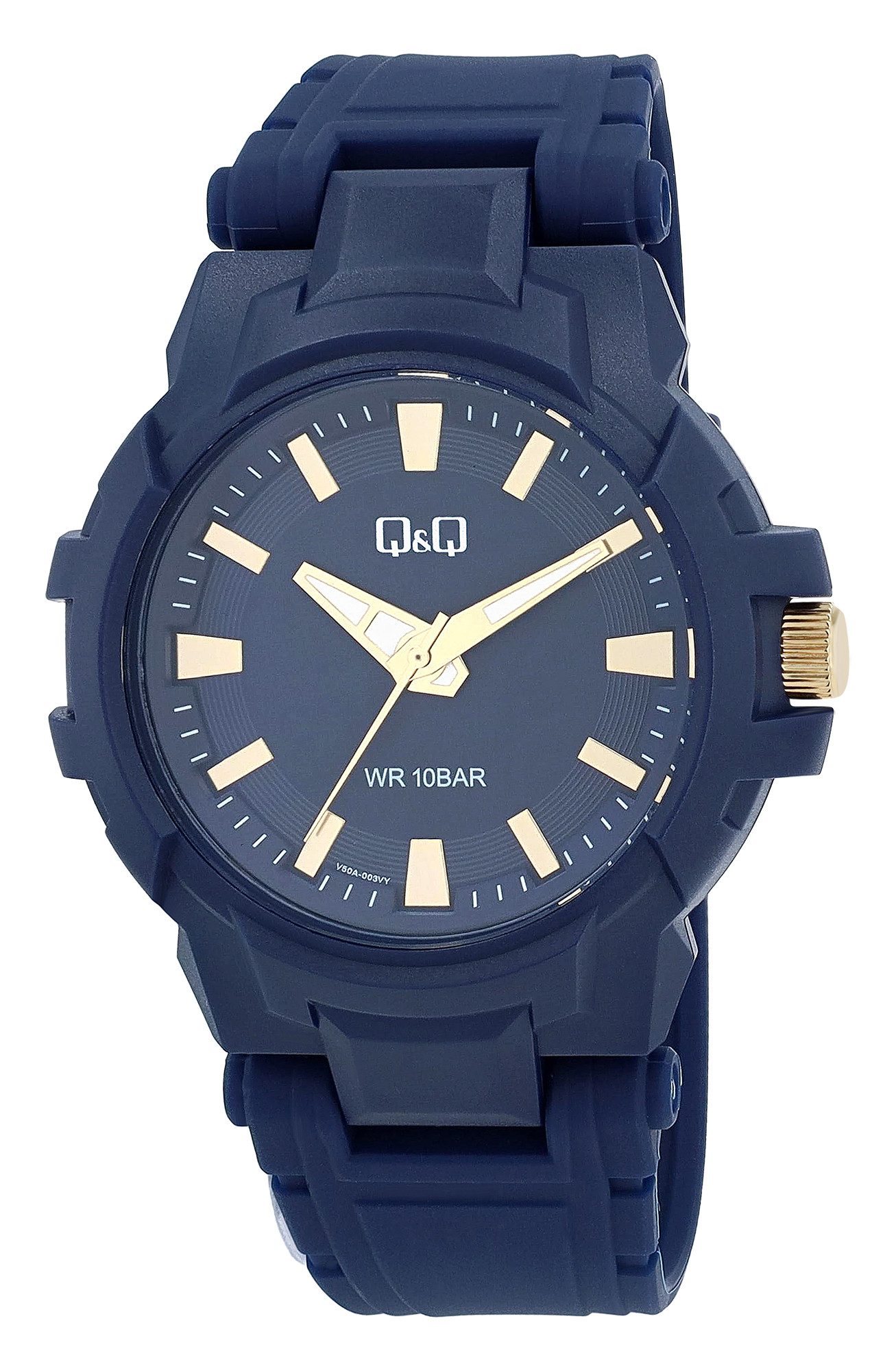 Q&Q Quarzuhr goldfarbig, 10 ATM